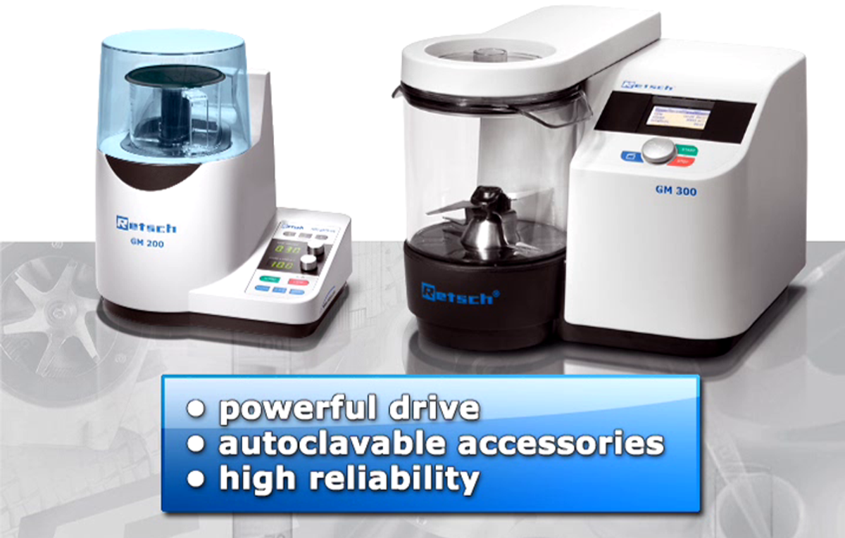 Gm200 Retsch Optimum Homogenization of Foodstuffs with the Knife Mills GRINDOMIX GM ...