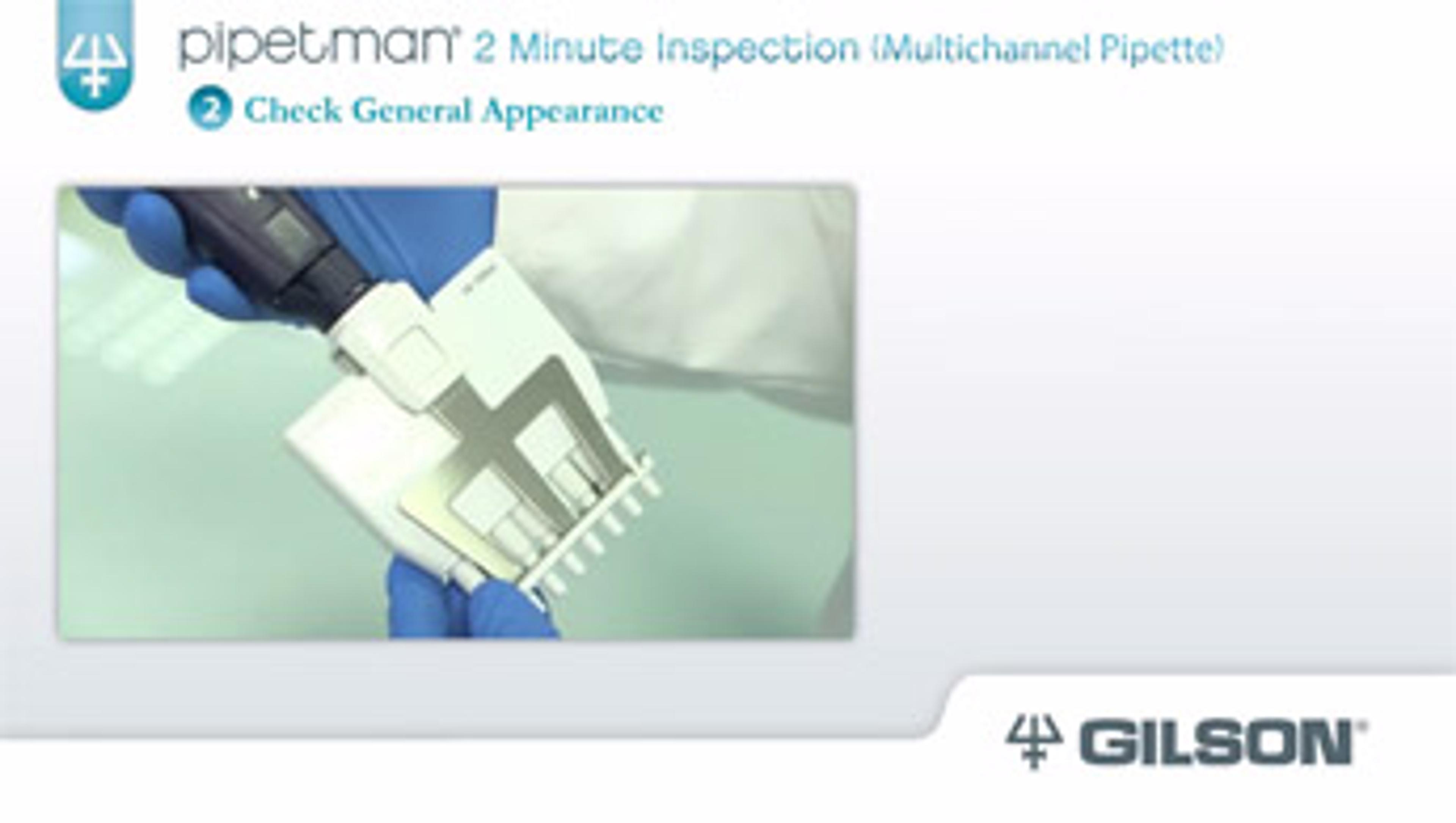 Pipetman® 2 Minute Inspection Multichannel Pipette Pipetman® 2 Minute Inspection Multichannel Pipette