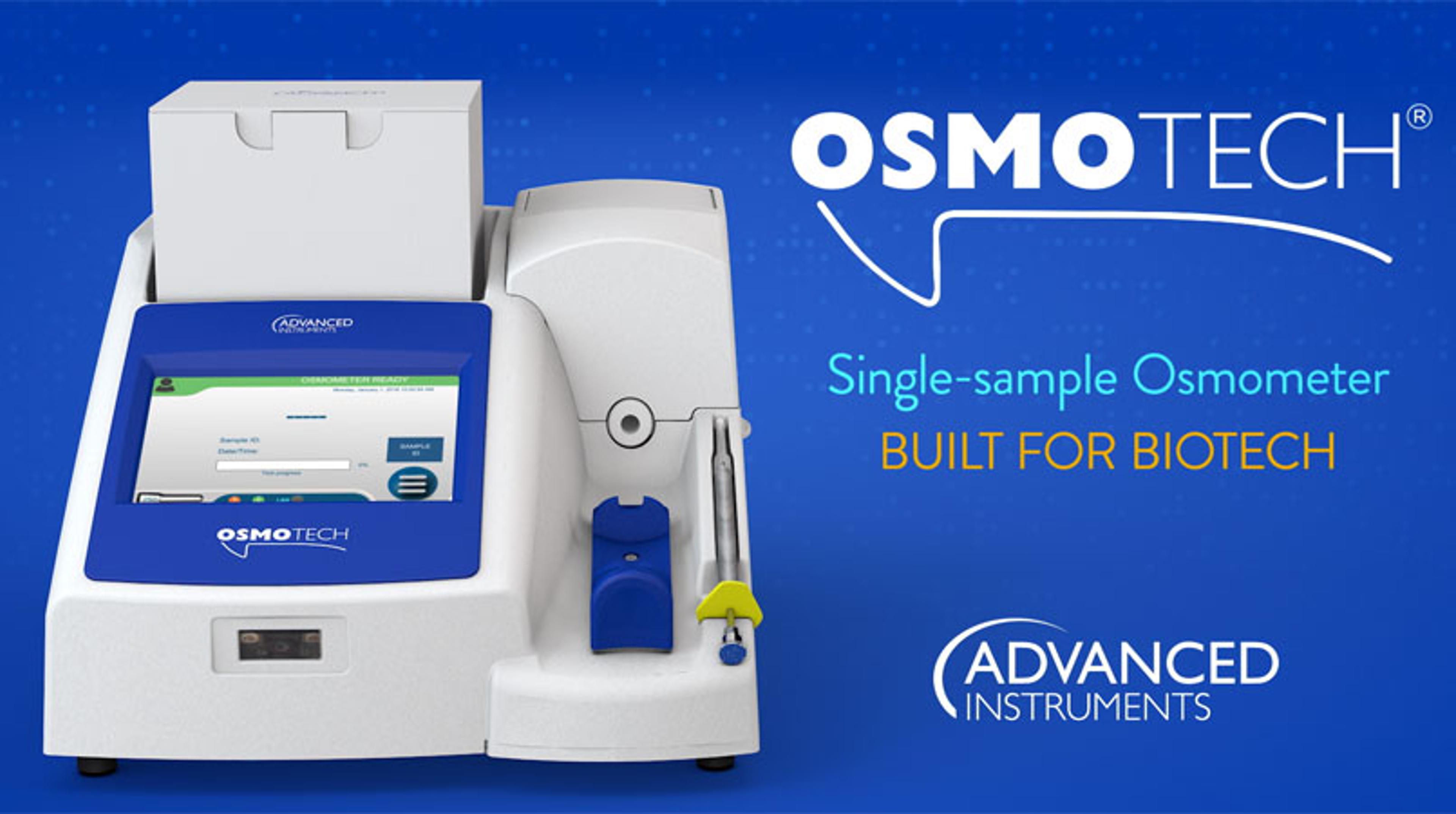 OsmoTECH Single-Sample Osmometer: Built for biotech OsmoTECH Single-Sample Osmometer: Built for biotech