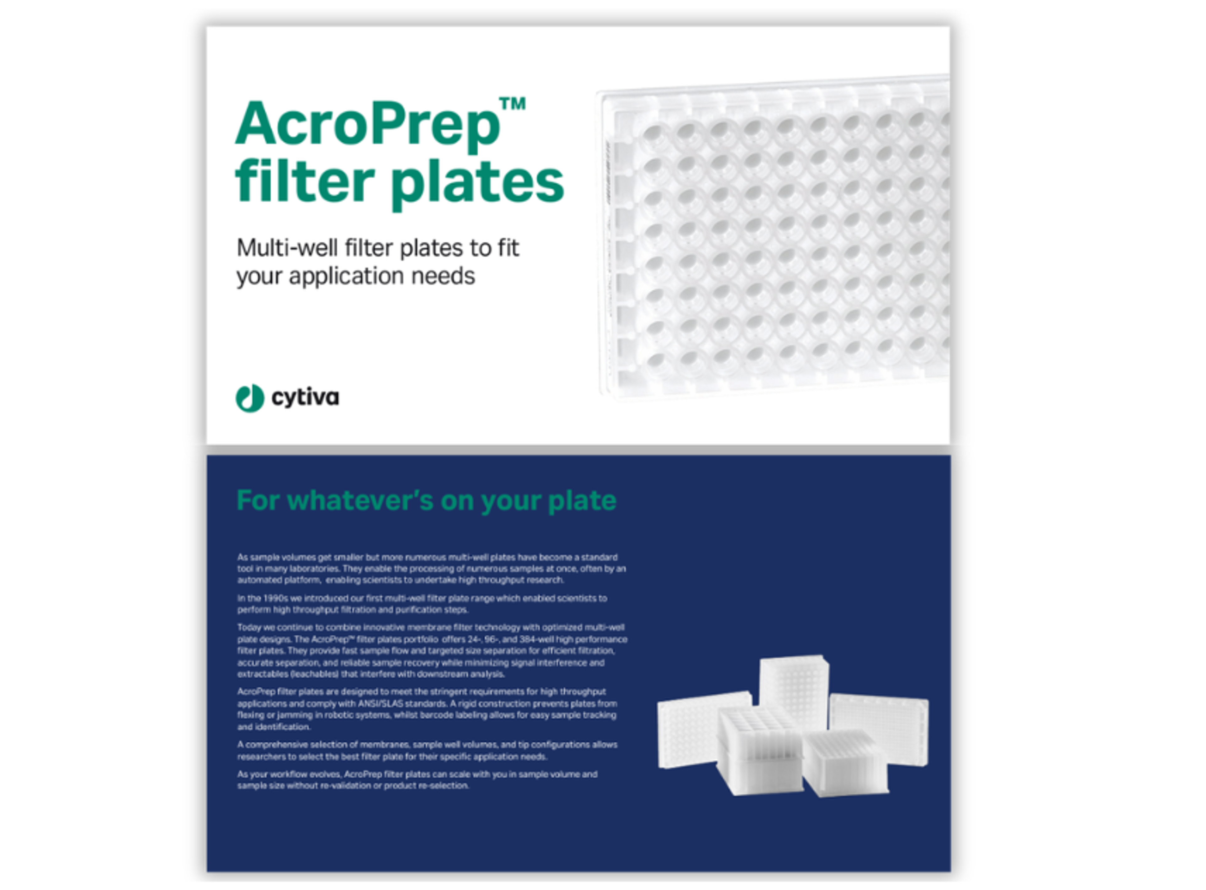 Multi-well filter plate system designed for high-throughput filtration and sample processing workflows