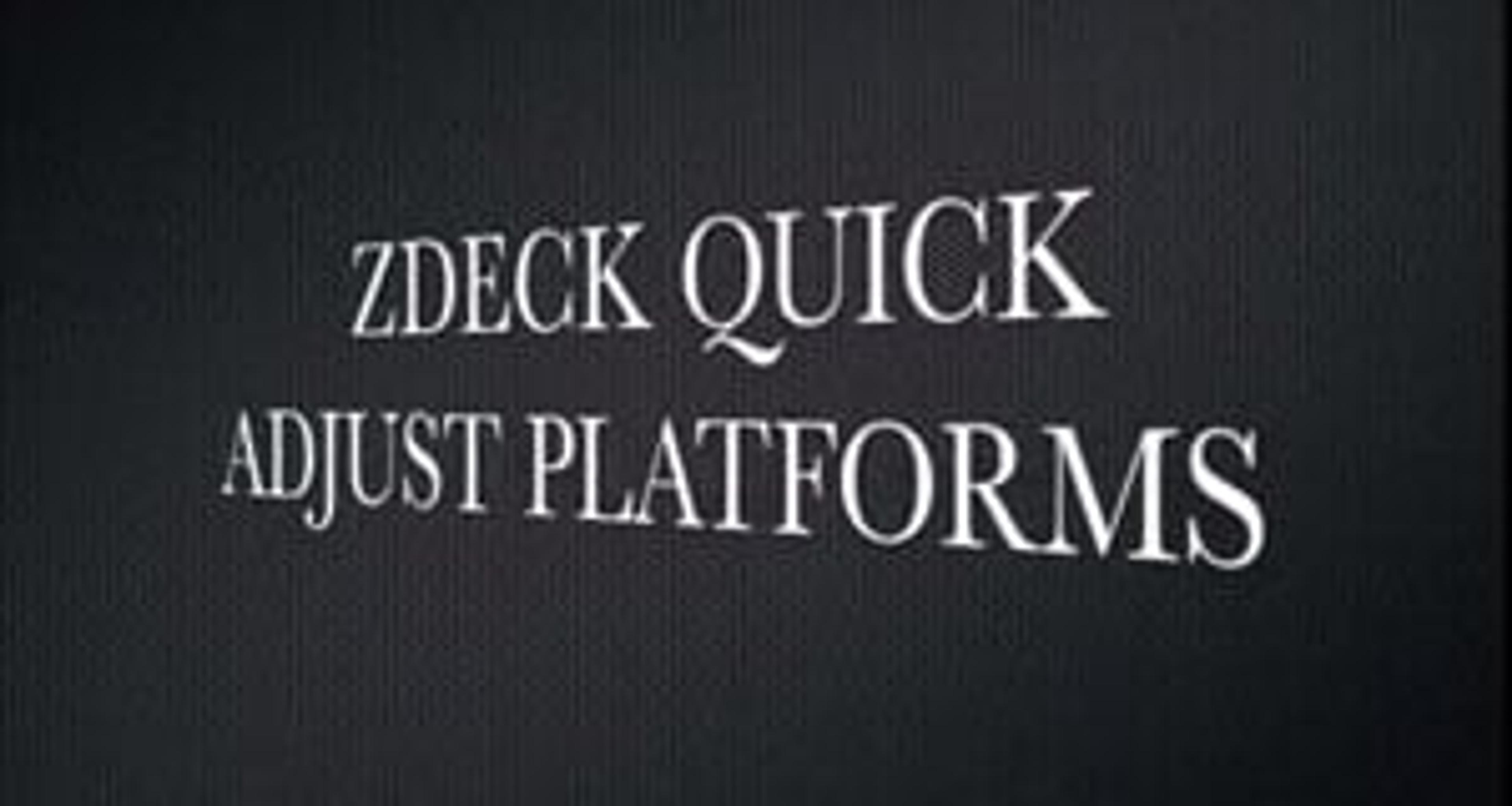 The ZDeck Quick Adjust Platform from Prior Scientific The ZDeck Quick Adjust Platform from Prior Scientific