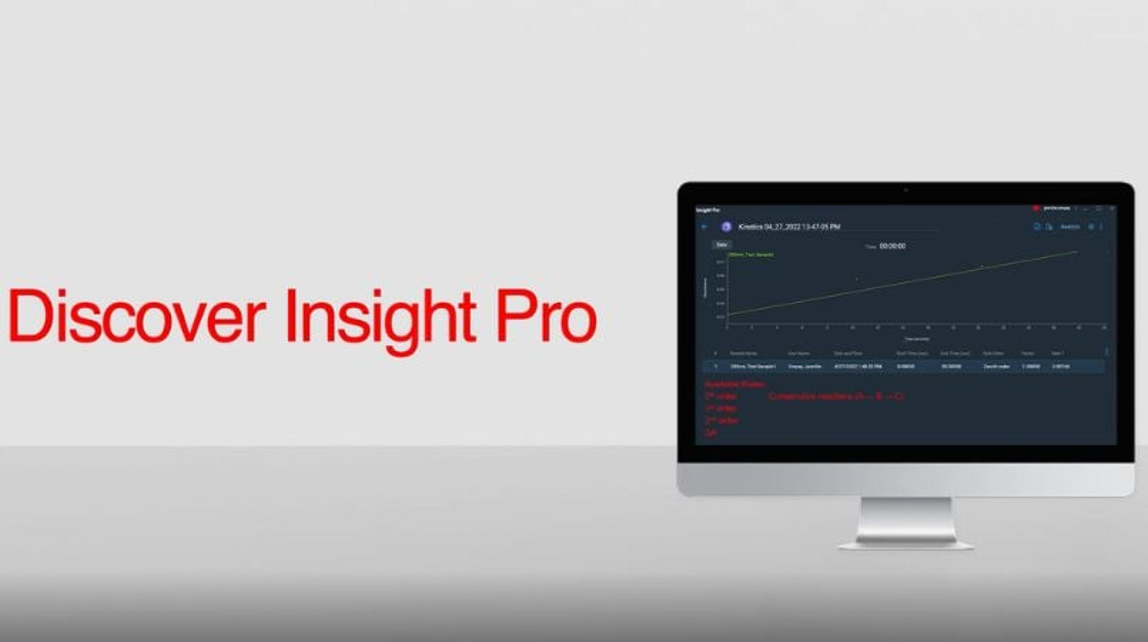 Discover the Insight Pro software for Evolution UV-visible spectrophotometers