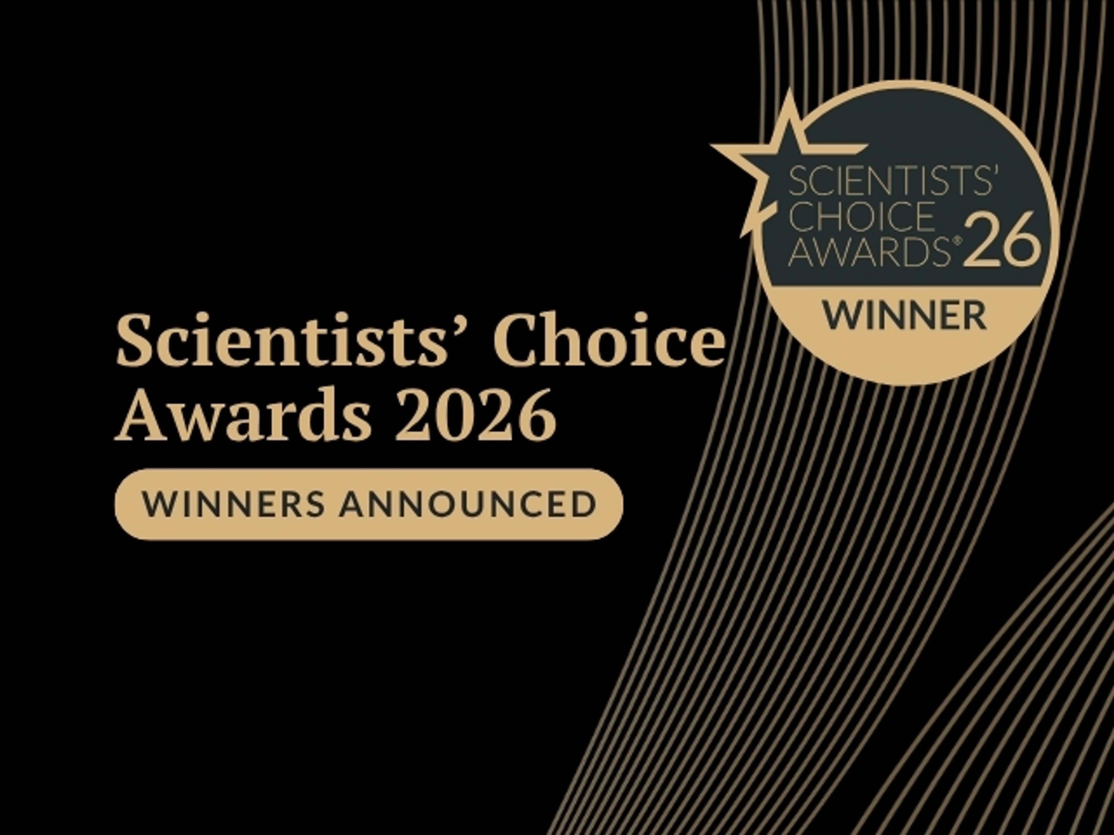 Winners announced - scientists choice awards 2026