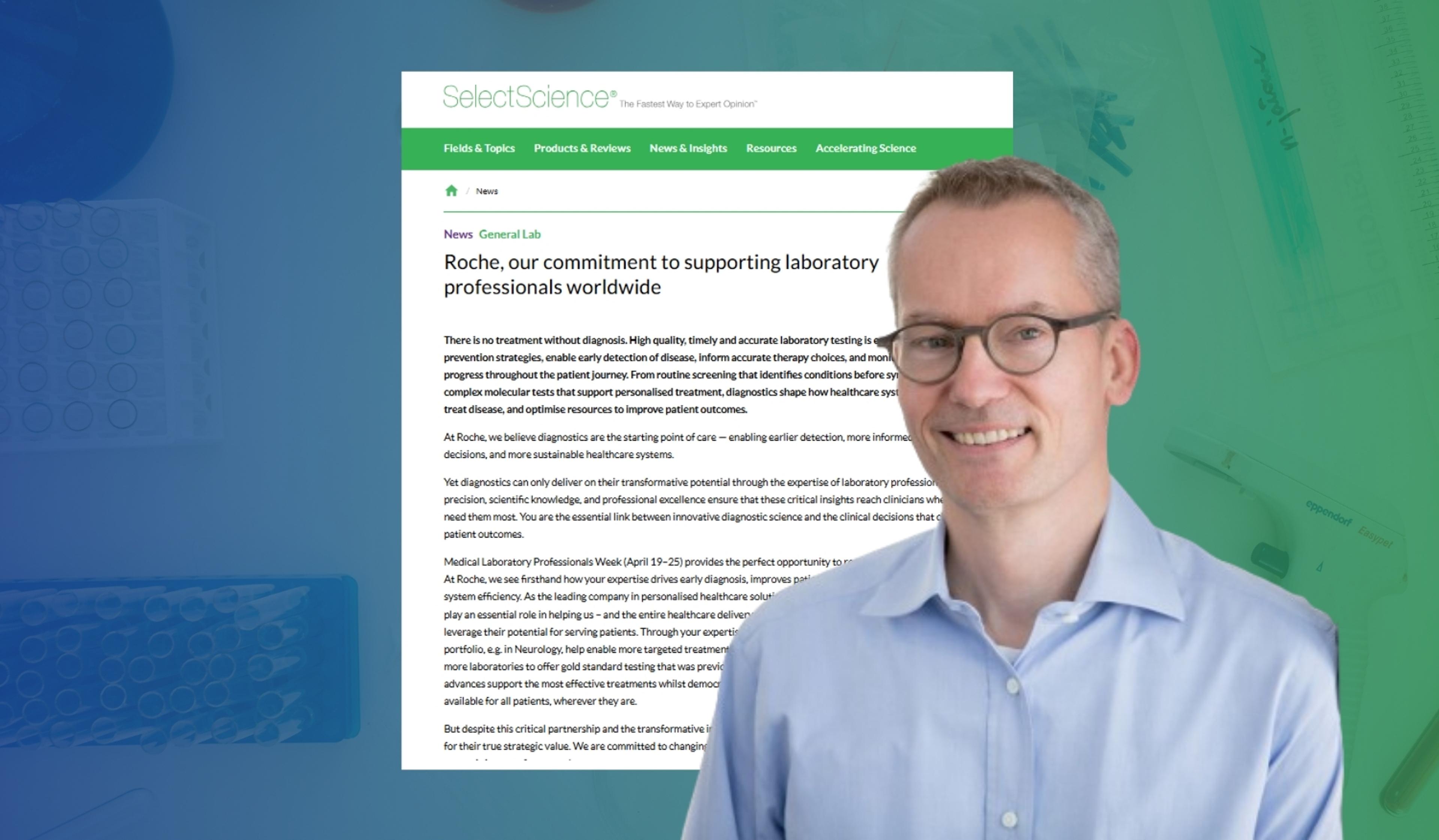 Dr. Frank Sieben, Head of Core Lab, Roche Diagnostics.