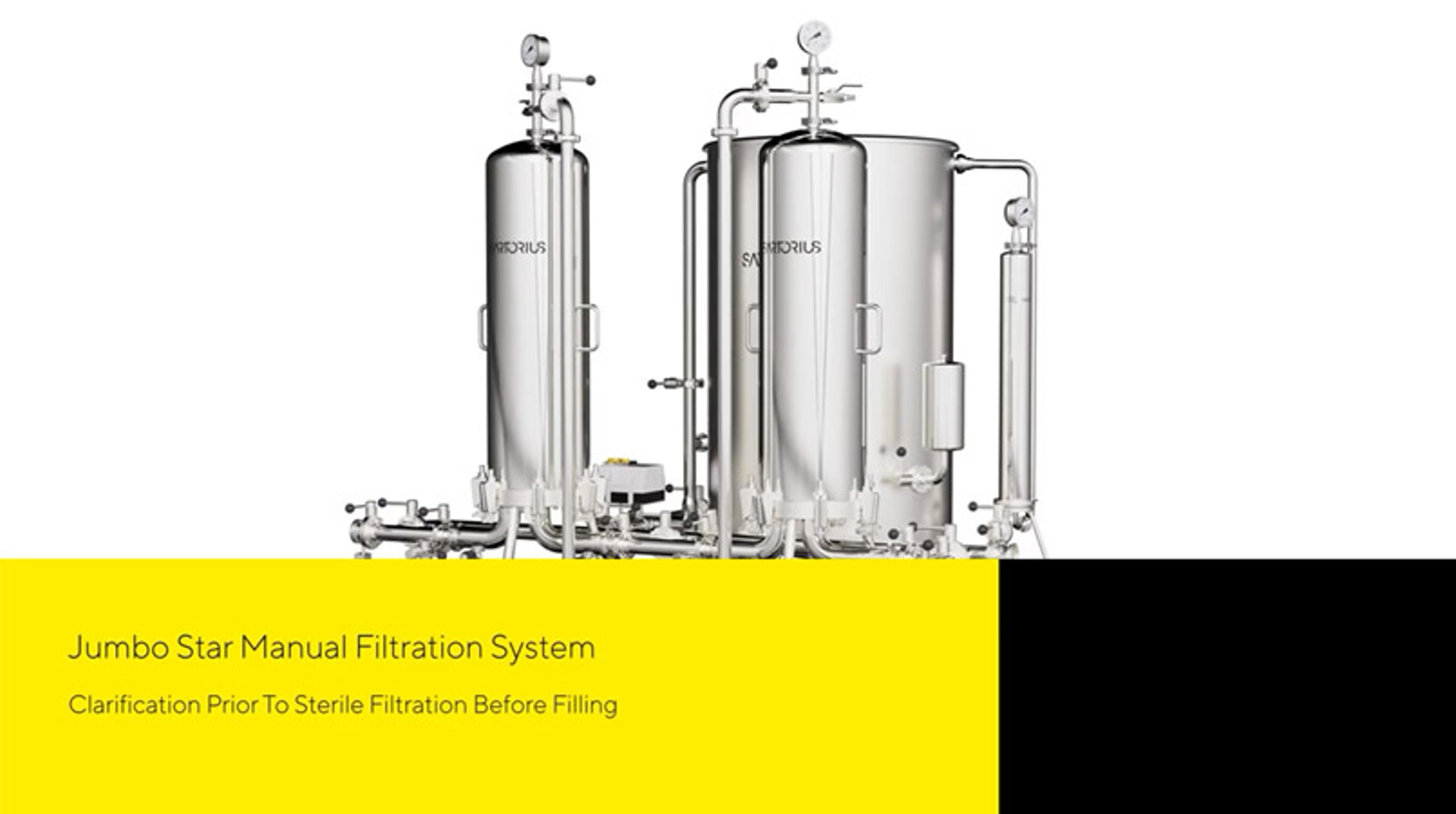 Wine clarification at the cellar using Jumbo Star filtration technology Wine clarification at the cellar using Jumbo Star filtration technology