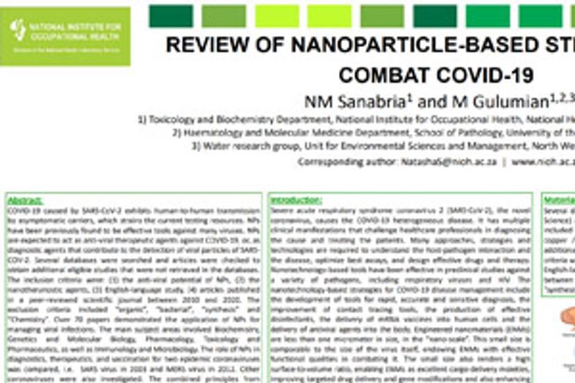 Review of nanoparticle-based strategies to combat COVID-19