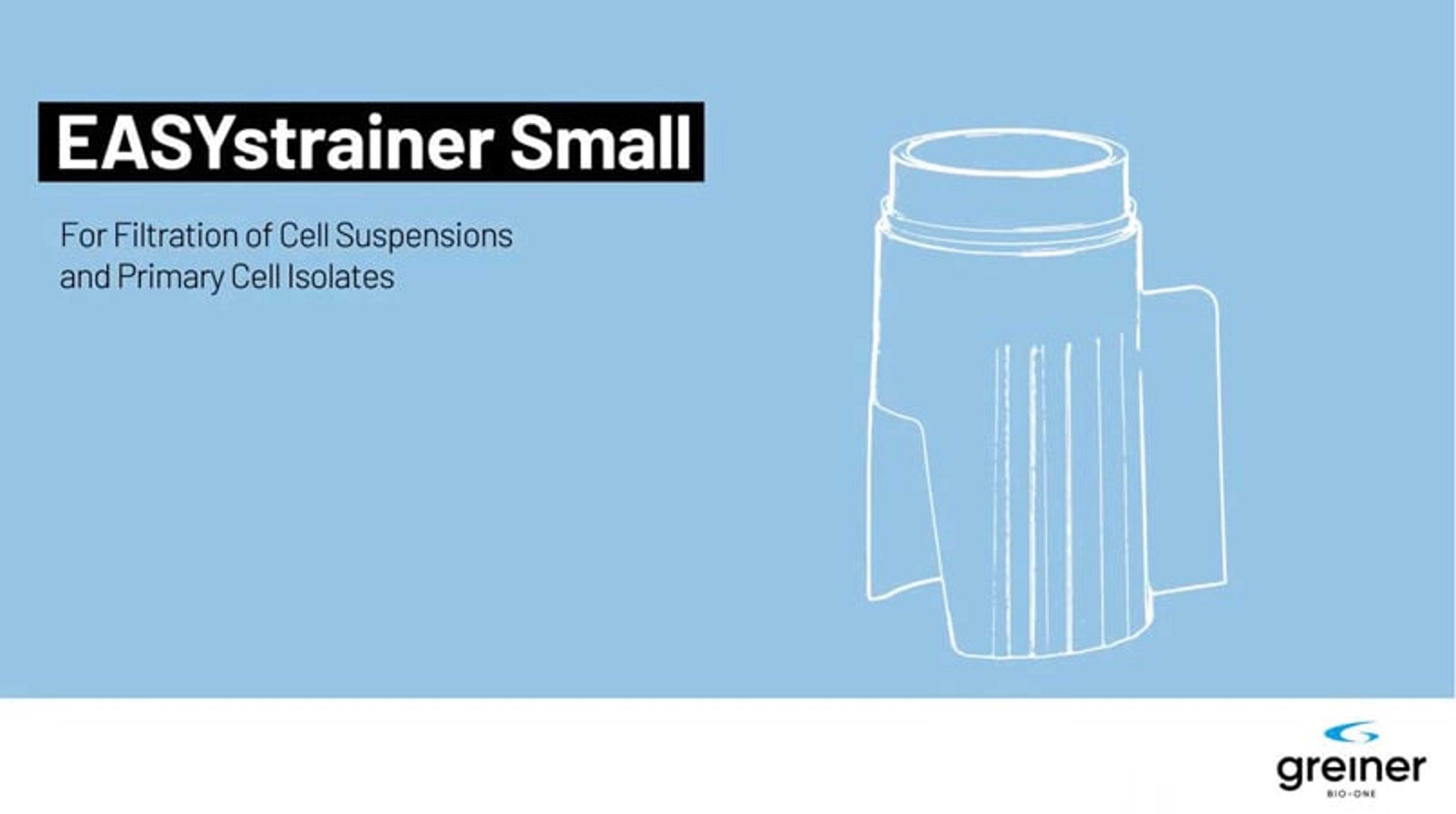 EASYstrainer Small: For filtration of cell suspensions and primary cell isolates EASYstrainer Small: For filtration of cell suspensions and primary cell isolates