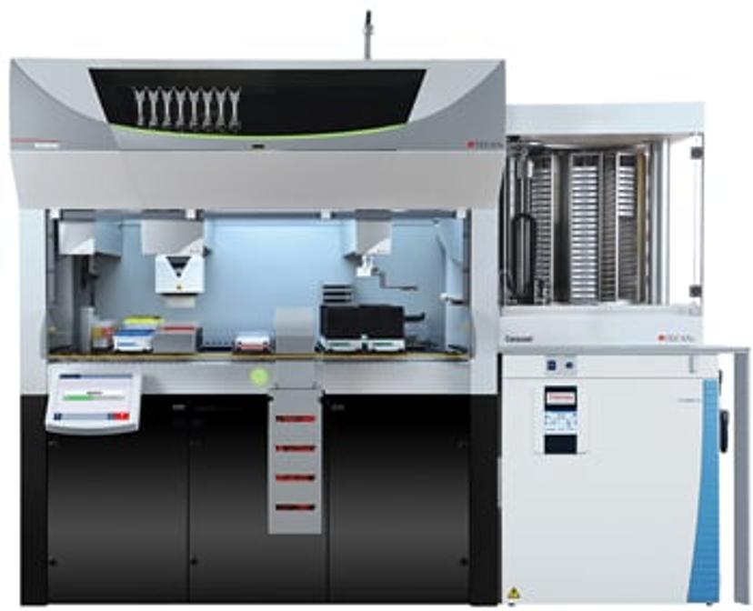 The Fluent Laboratory Automation Workstation helps simplify and improve the productivity of Arrakis Therapeutics compound management activities