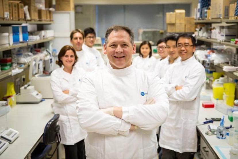 Image of the team of 8 scientists at Tessa Therapeutics