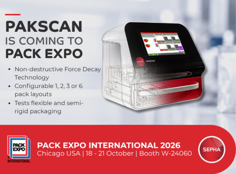Sepha expands flexible packaging leak testing with its latest PakScan model