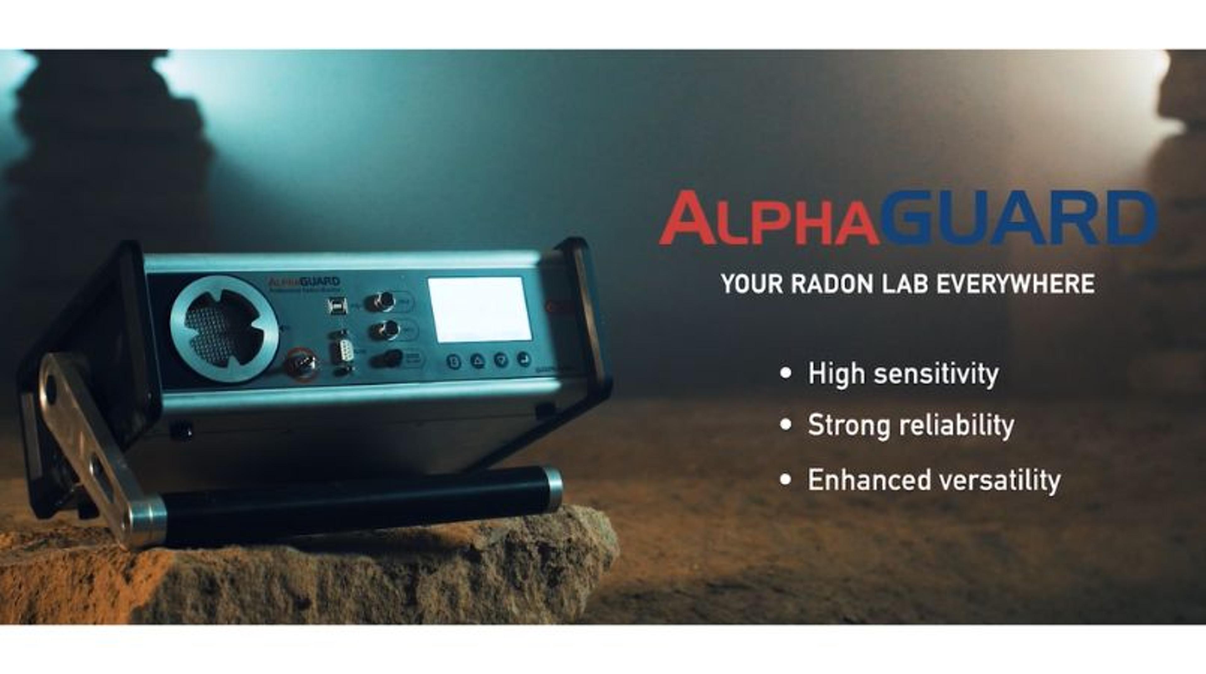 The new AlphaGUARD portable radon monitor The new AlphaGUARD portable radon monitor