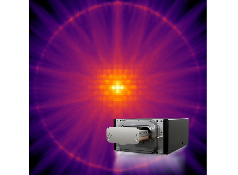Thermo Scientific™ EMPAD™ G2 detector & an electron diffraction pattern