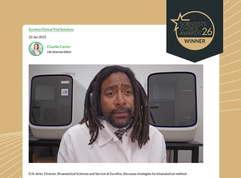 Erik Jerks, Director, Bioanalytical Sciences and Service at Eurofins