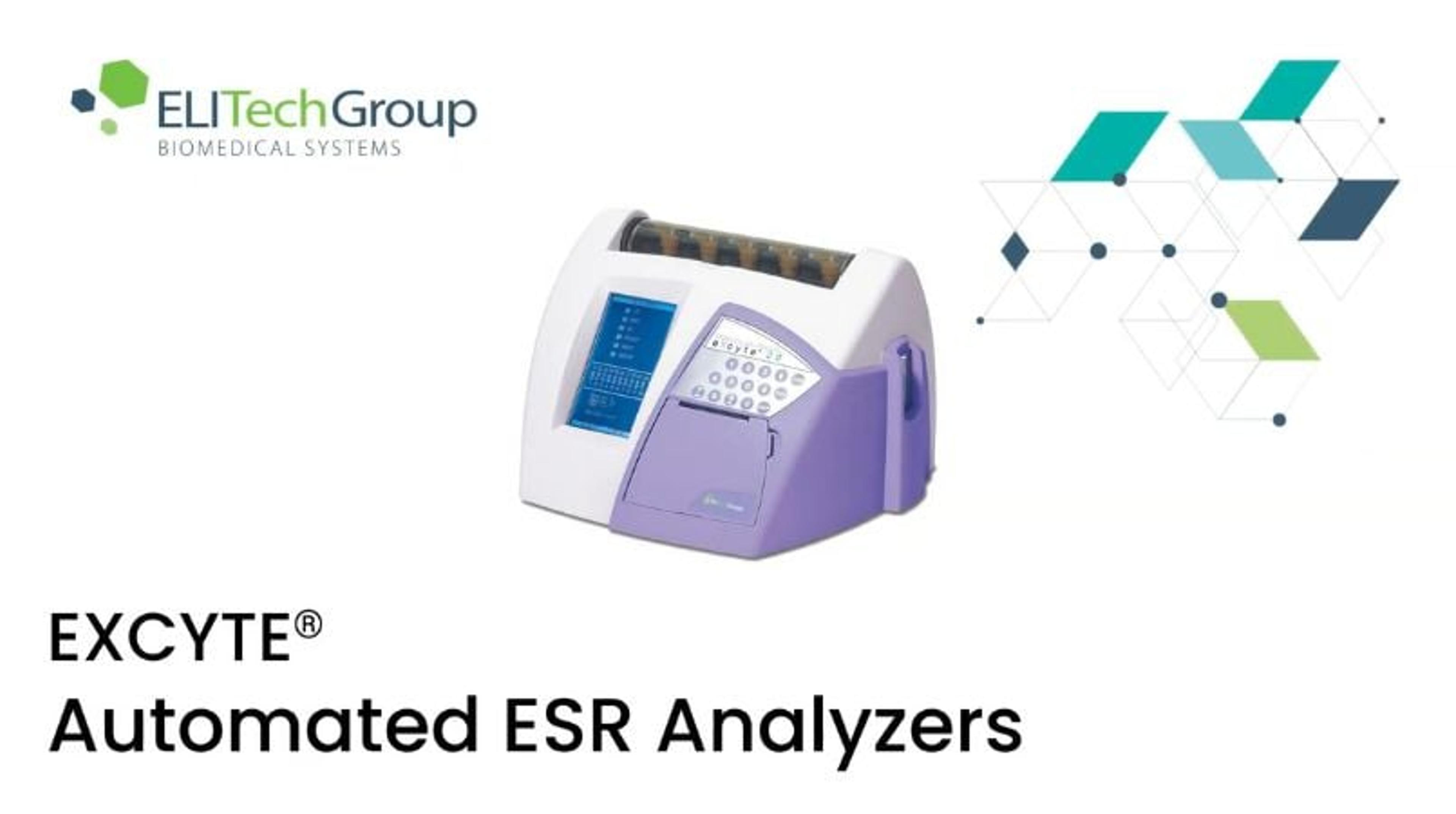 Explore the Excyte automated ESR analyzers Explore the Excyte automated ESR analyzers