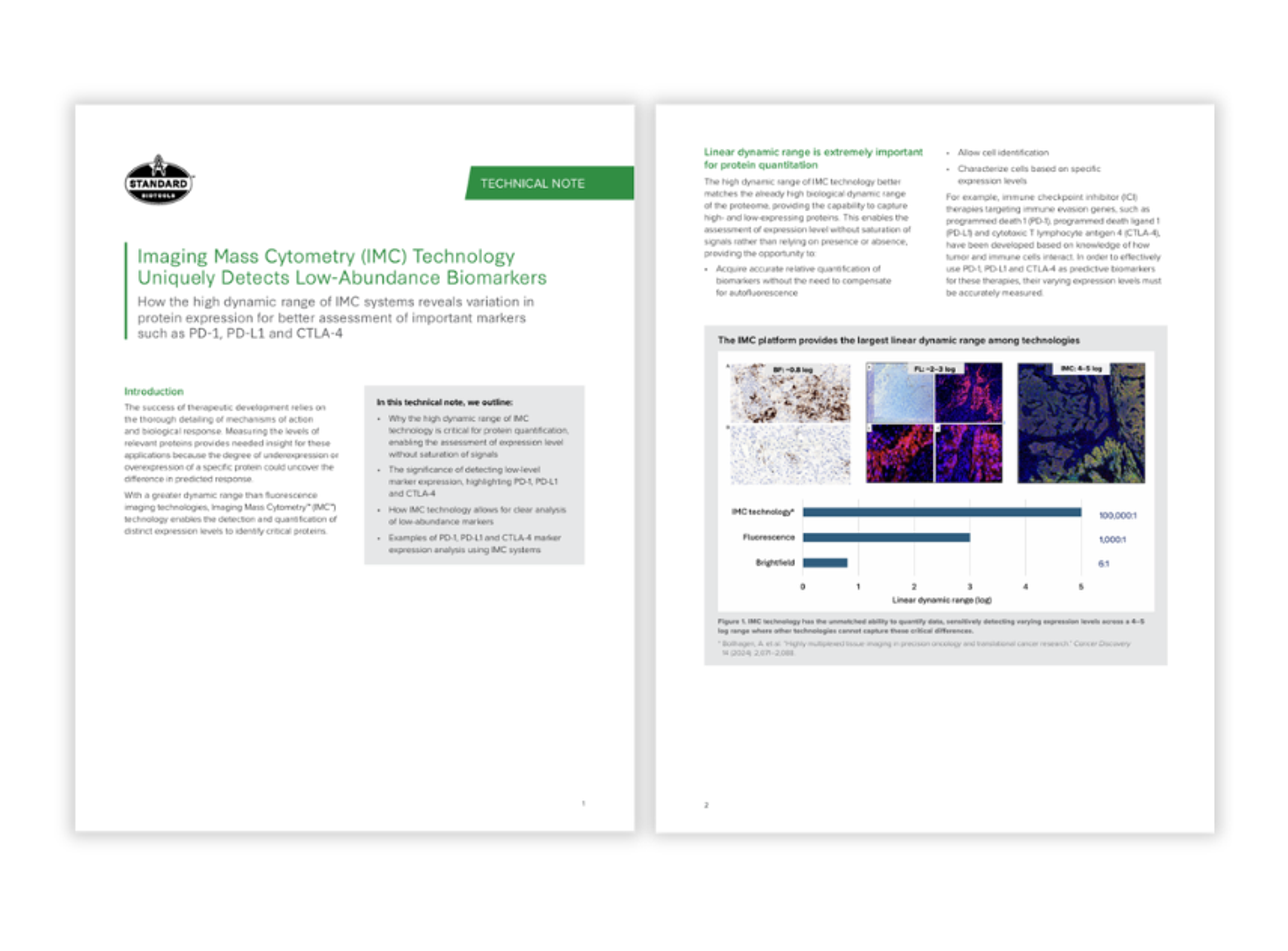 Multiplex tissue imaging showing biomarker expression using imaging mass cytometry