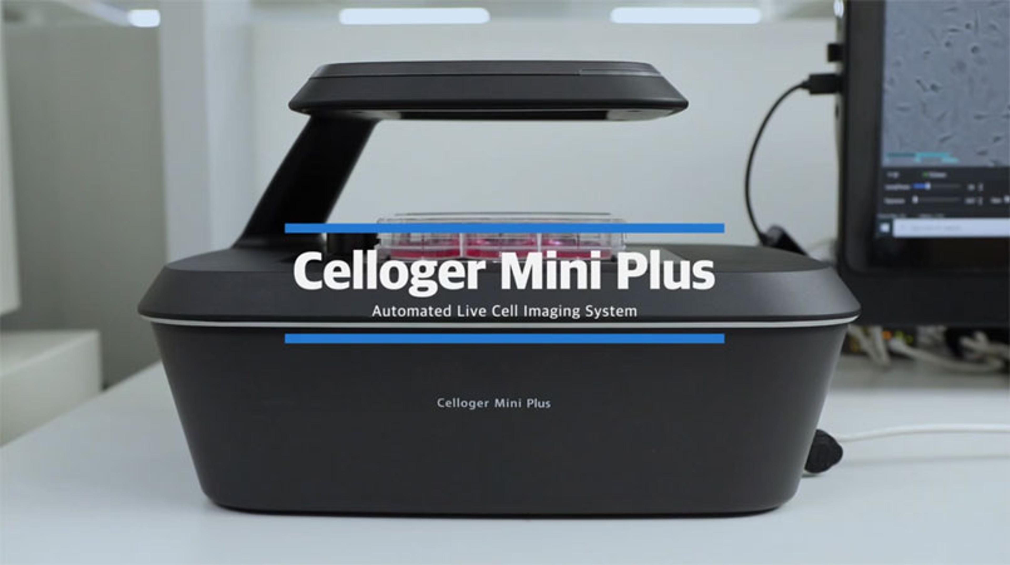 Celloger Mini Plus, automated live cell imaging system from Curiosis Celloger Mini Plus, automated live cell imaging system from Curiosis
