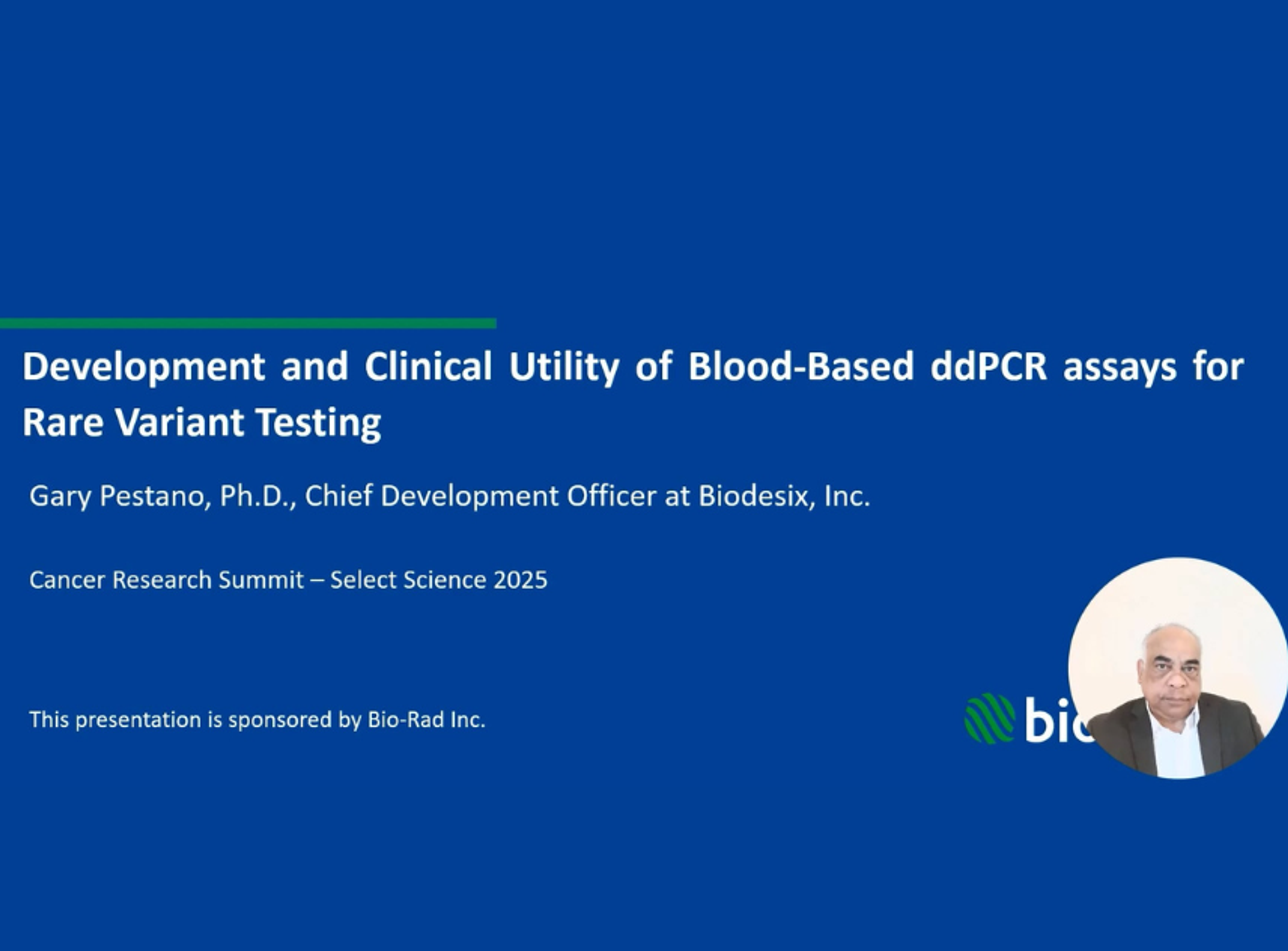 Development and clinical utility of blood-based ddPCR assays for rare variant testing Development and clinical utility of blood-based ddPCR assays for rare variant testing
