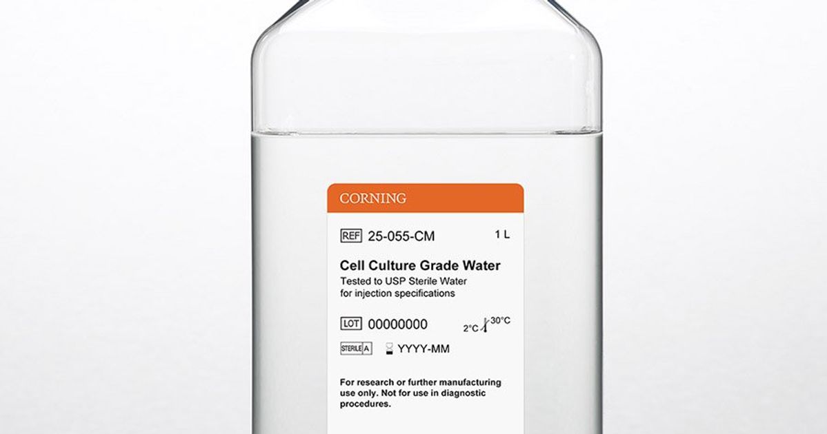 Corning® 1L Cell Culture Grade Water Tested to USP Sterile Water for