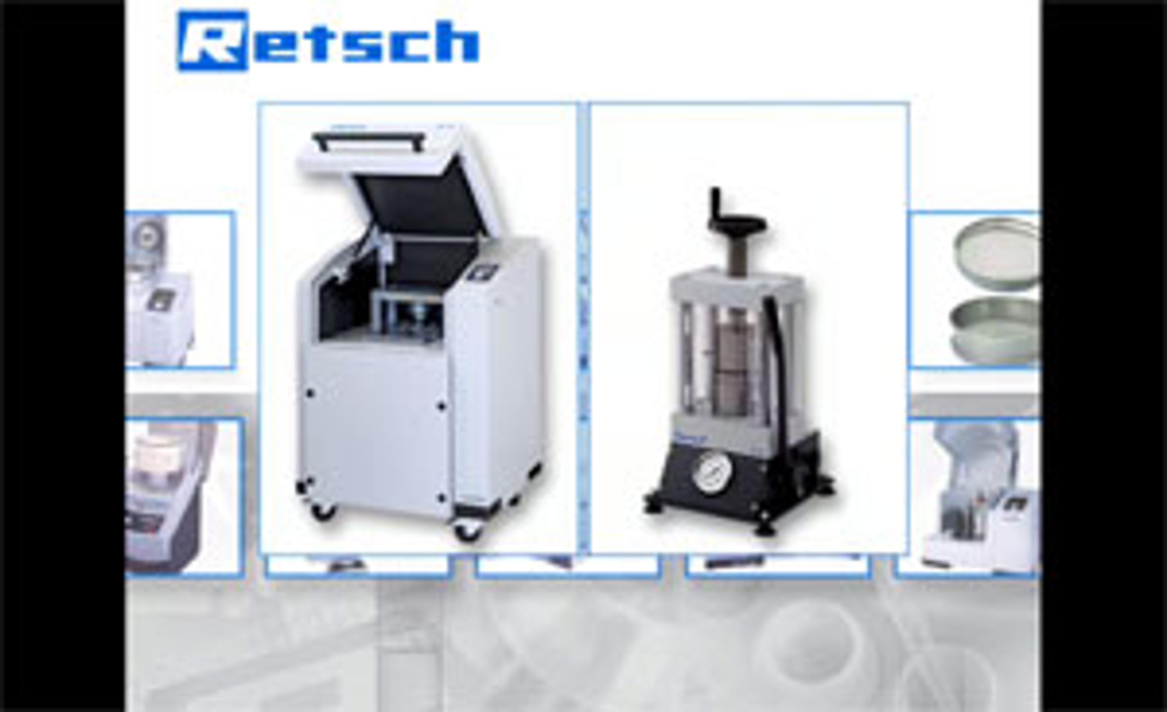 Pellet Pressing Solutions from Retsch Pellet Pressing Solutions from Retsch