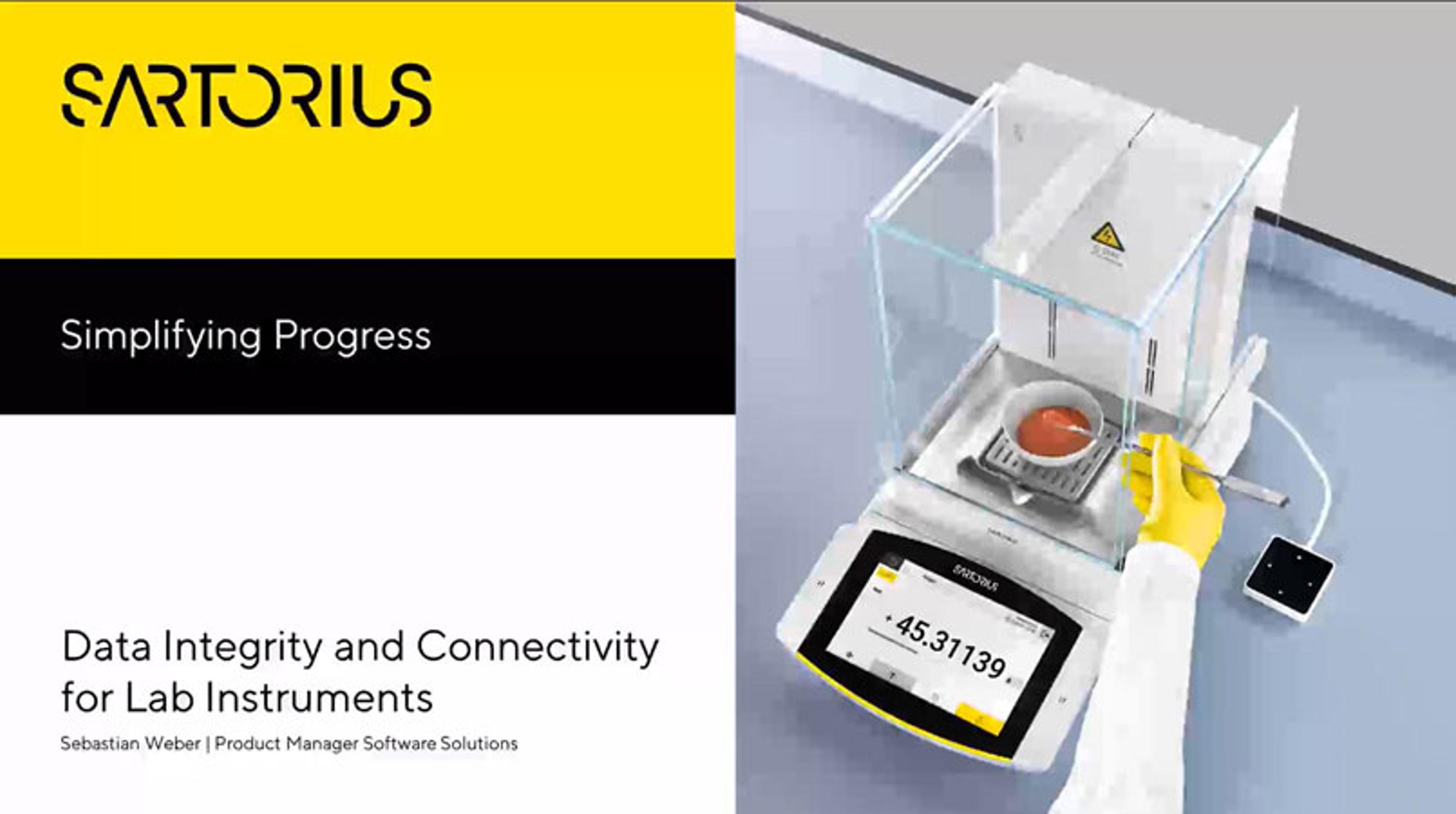 Data integrity and connectivity for lab instruments Data integrity and connectivity for lab instruments