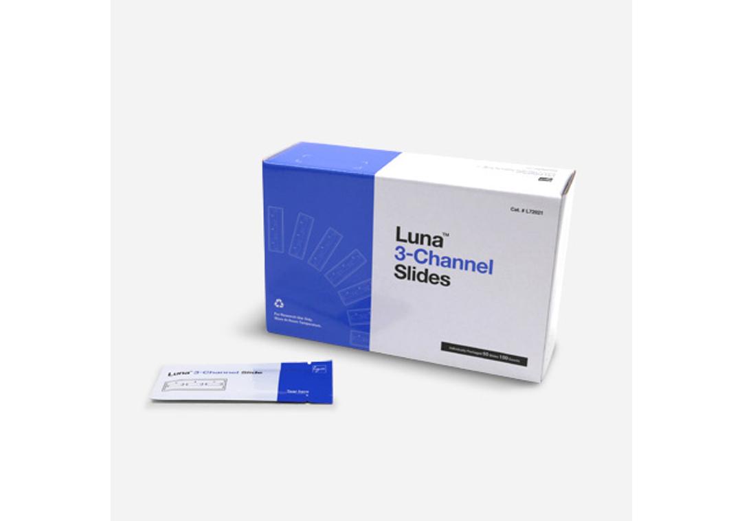 The disposable LUNA™ 3-Channel Slide 