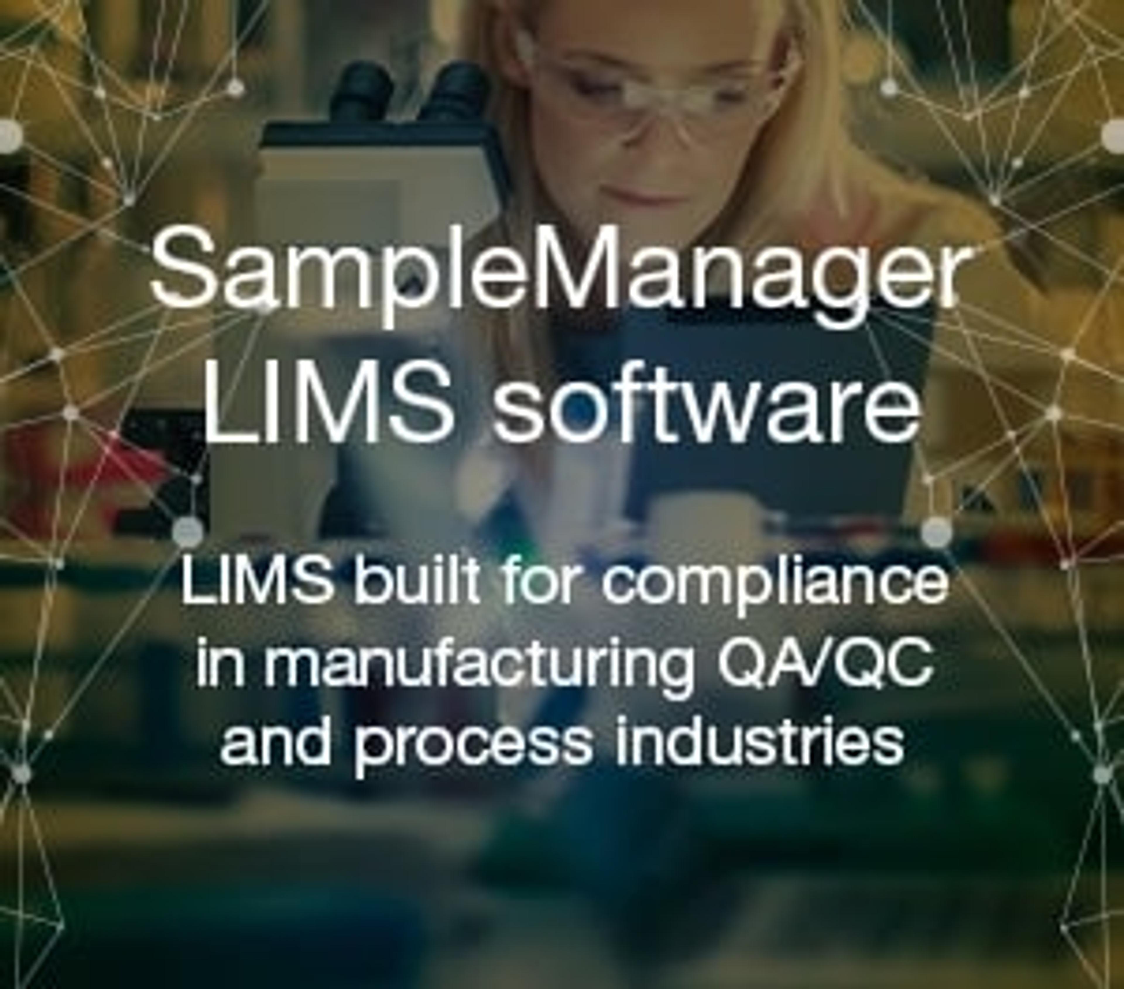 Thermo Scientific™ SampleManager LIMS™ Software
