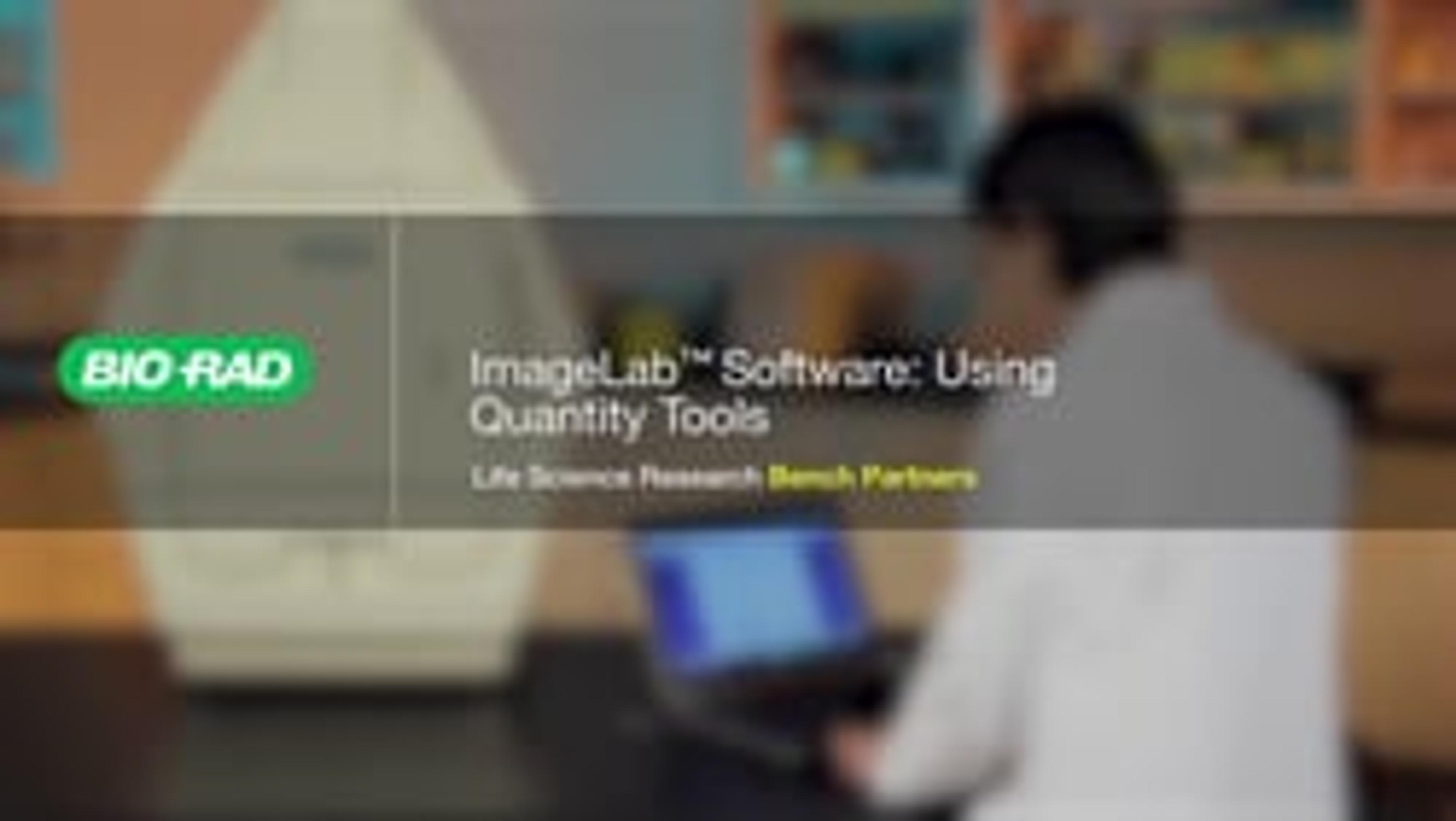 ImageLab Software: Using Quantity Tools ImageLab Software: Using Quantity Tools