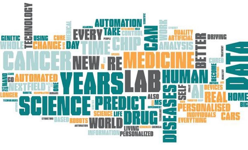 Science prediction word cloud