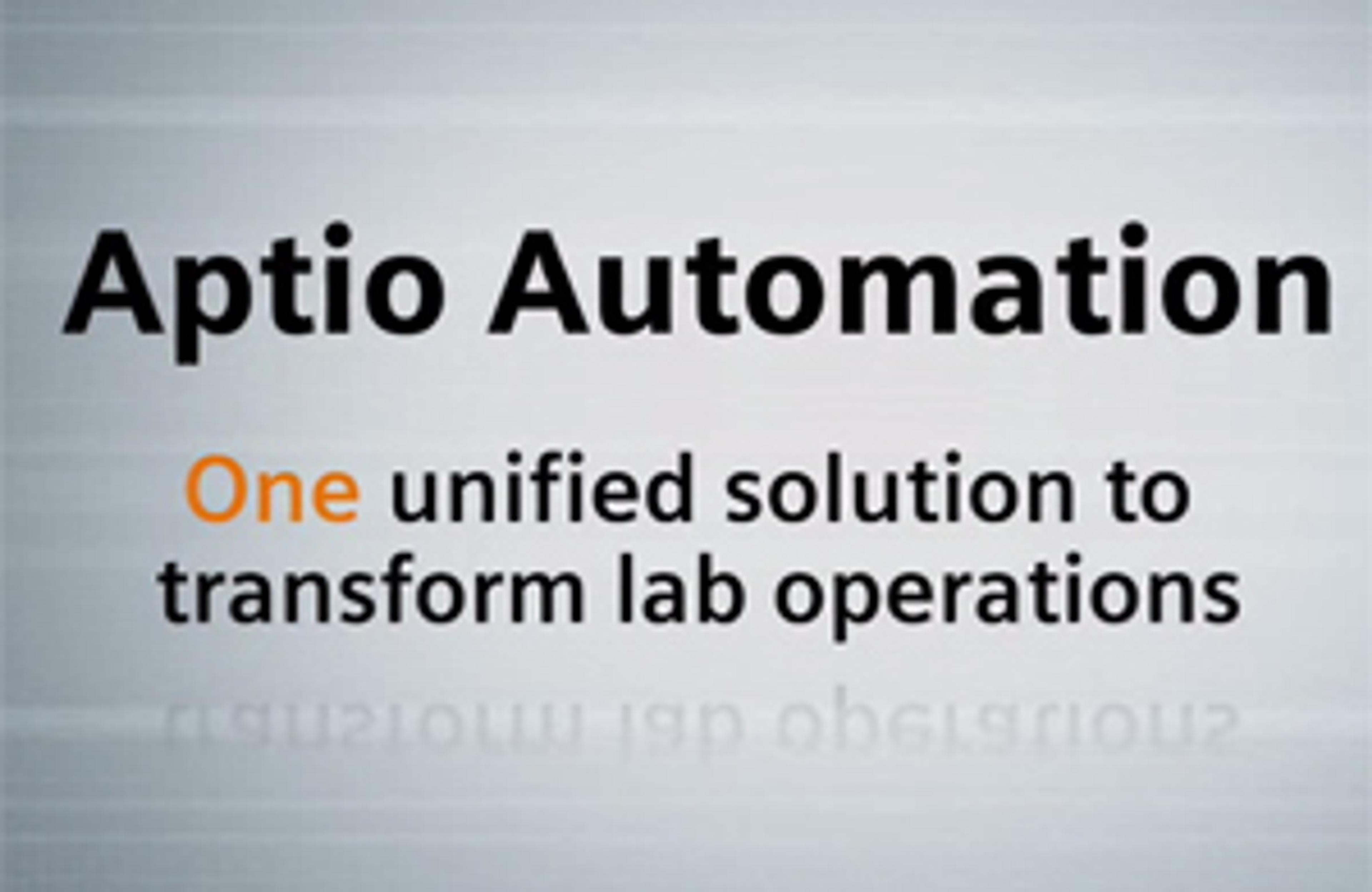 Manage Your Workflow with Aptio Automation from Siemens Healthcare Manage Your Workflow with Aptio Automation from Siemens Healthcare