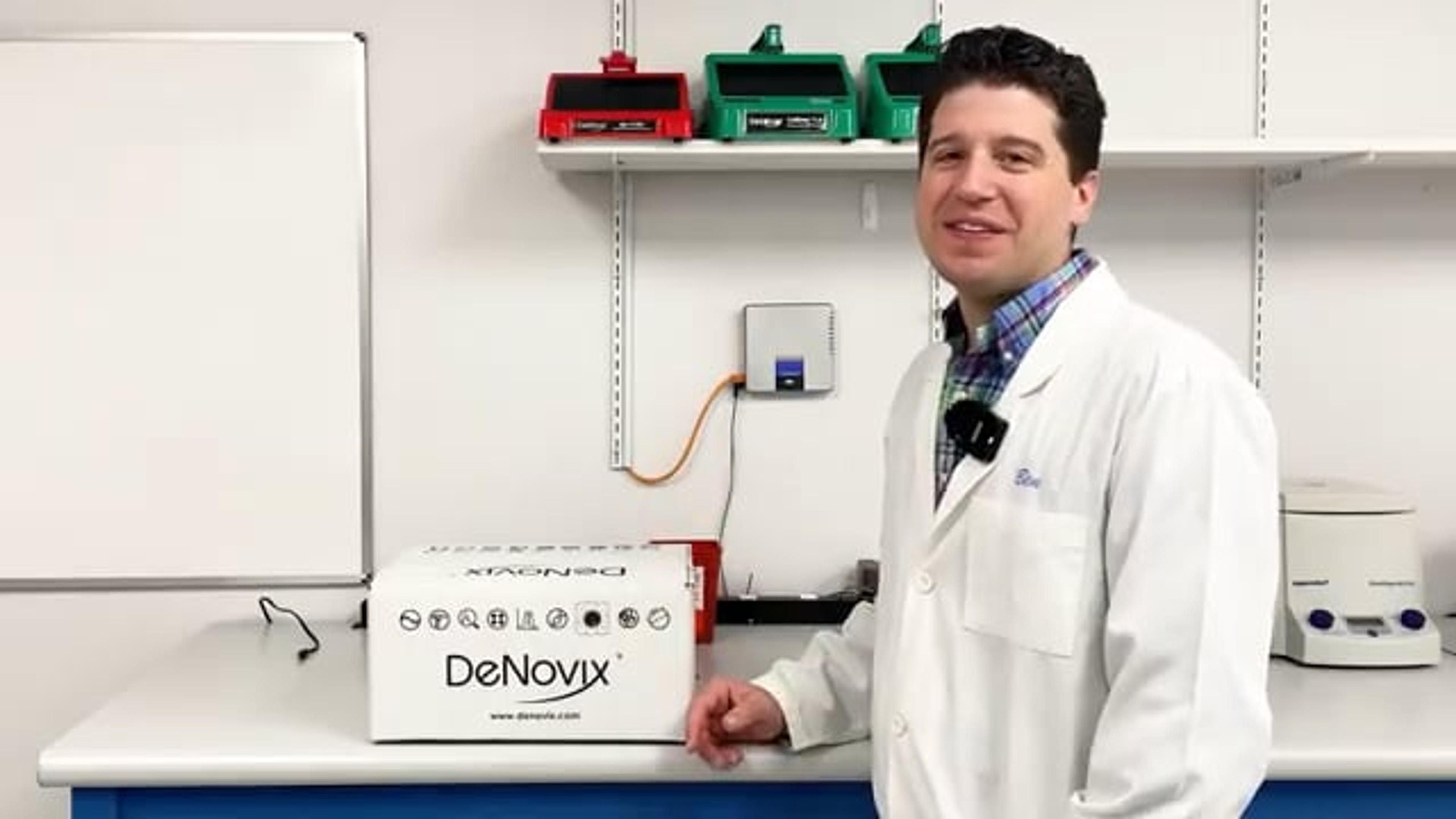 How to setup your helium spectrophotometer with DeNovix