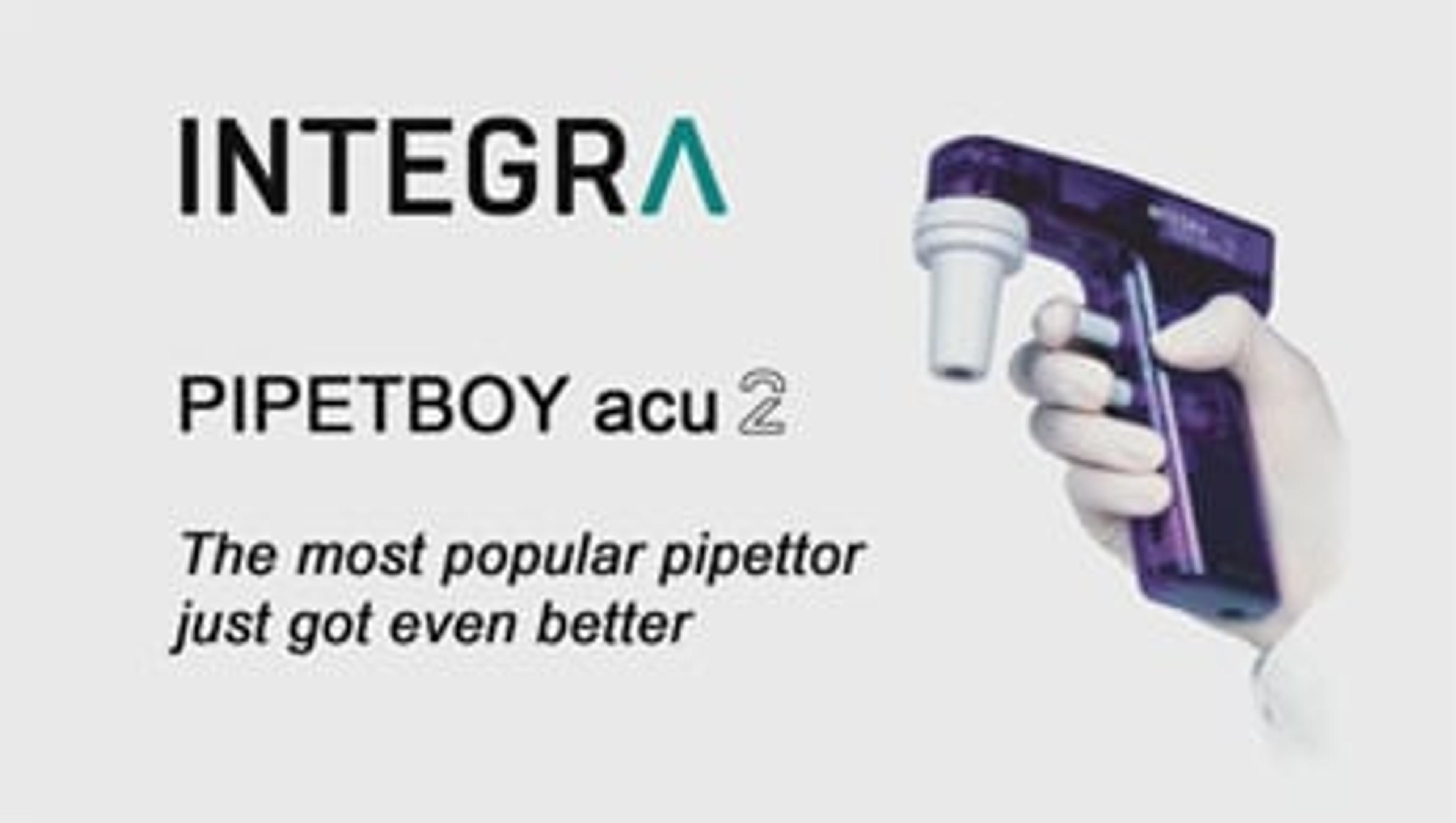 The PIPETBOY acu 2 from INTEGRA The PIPETBOY acu 2 from INTEGRA