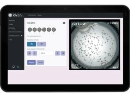 Tablet view of climate settings
