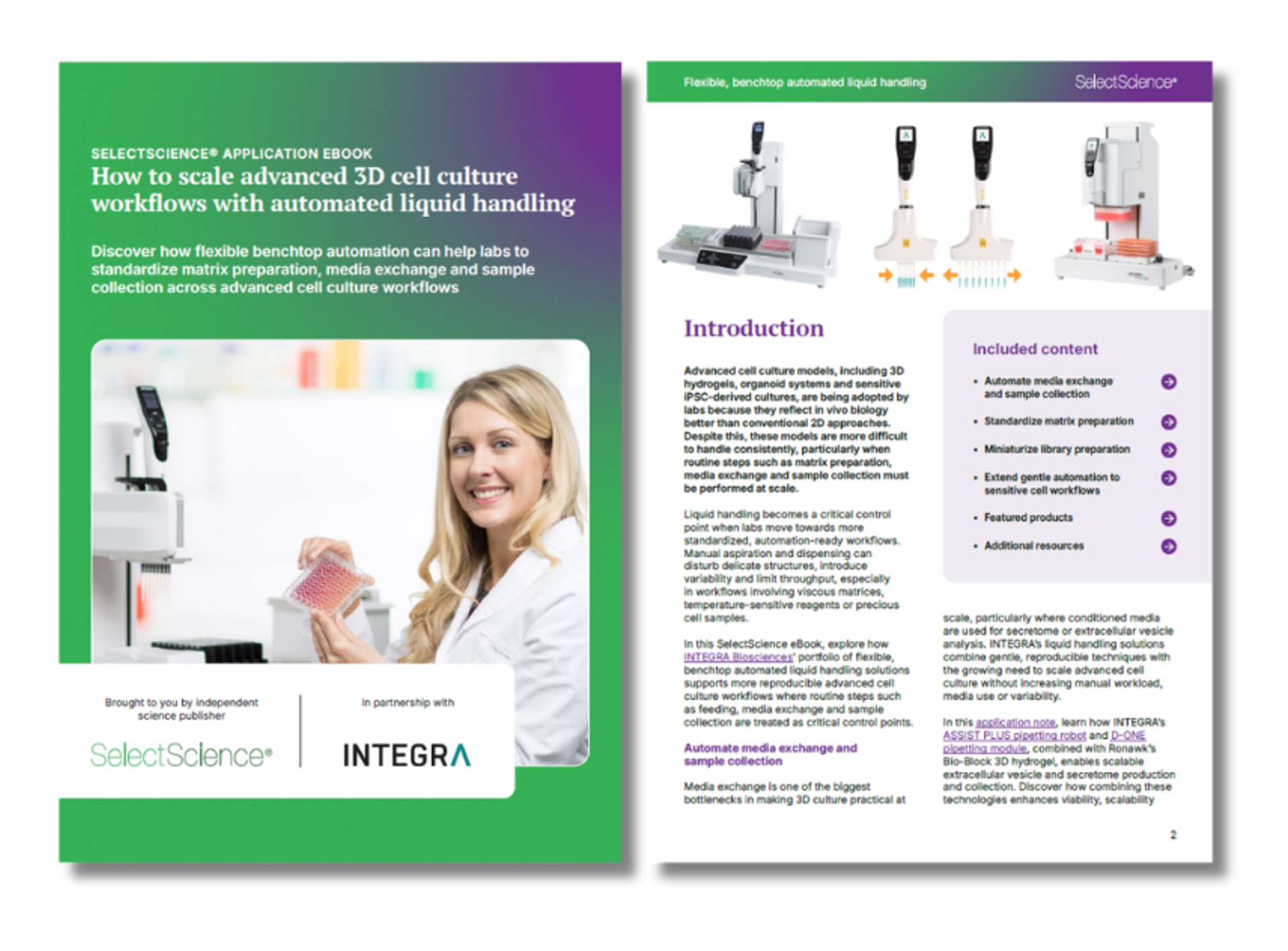 Scale advanced 3D cell culture workflows with automated liquid handling - SelectScience eBook