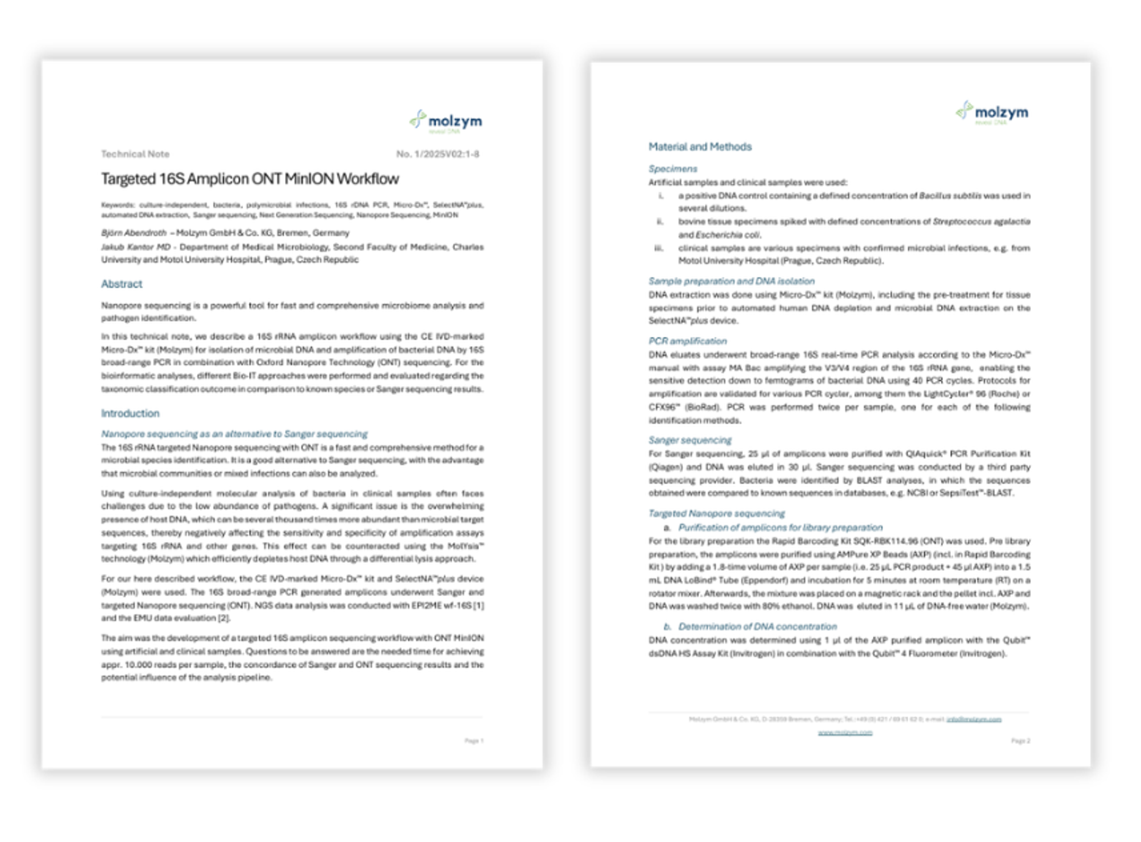 16S rRNA amplicon sequencing workflow