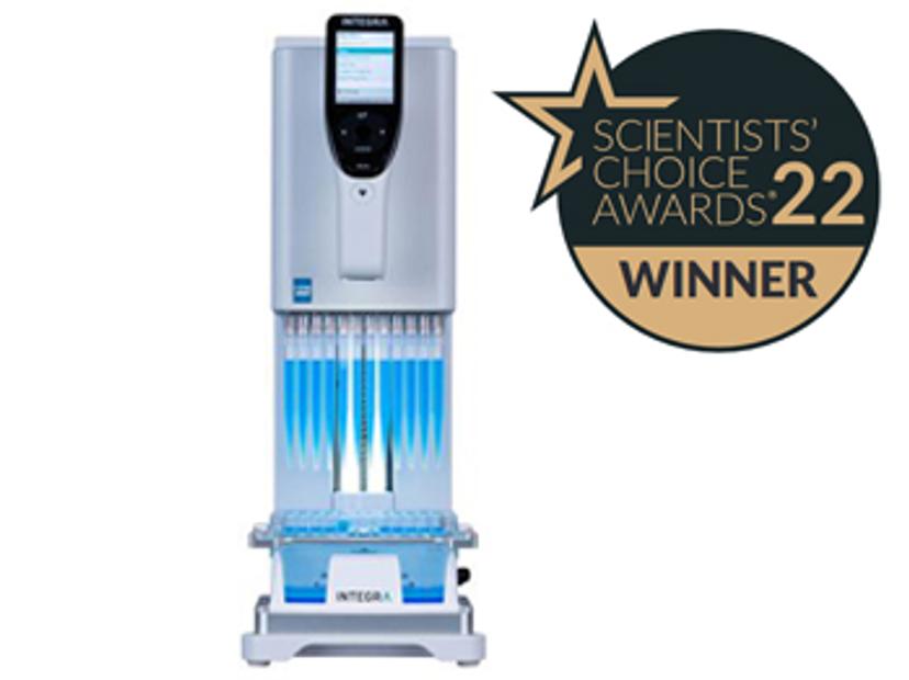 The MINI 96 - 96 Channel Portable Electronic Pipette is the winner of Best New General Lab Product of 2021.