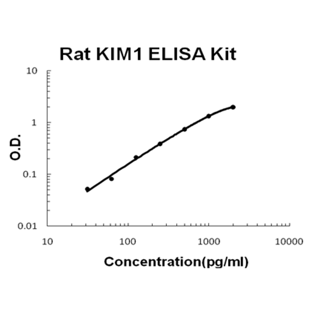 Rat KIM1 PicoKine ELISA Kit standard curve