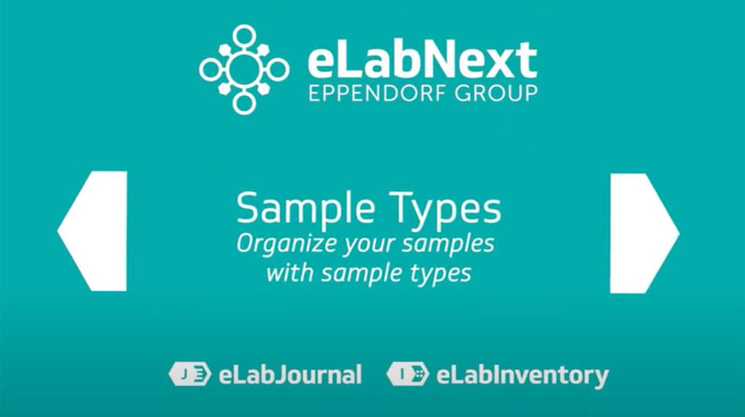 Organize your samples with sample types