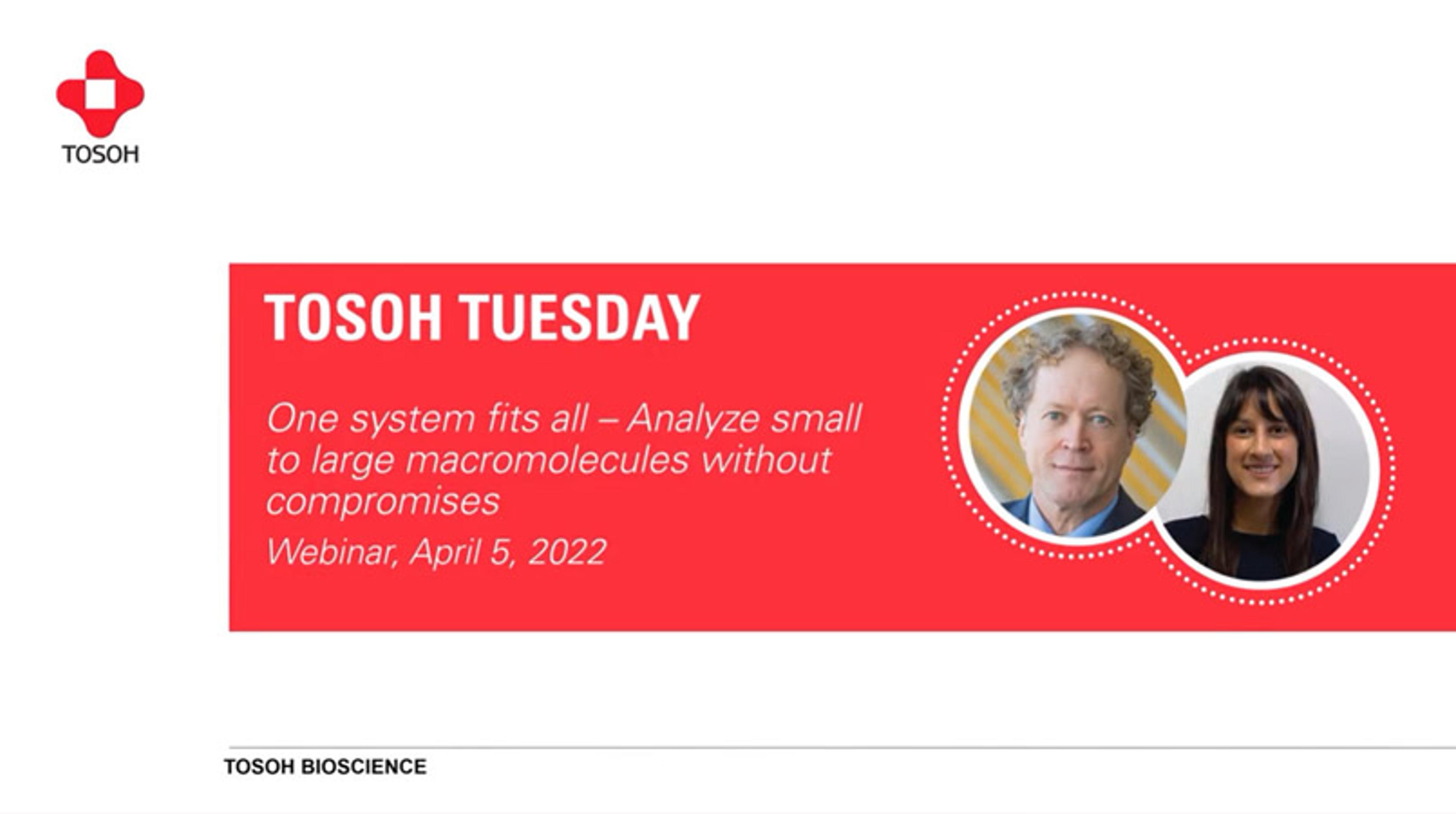 One system fits all – Analyze small to large macromolecules without compromises One system fits all – Analyze small to large macromolecules without compromises