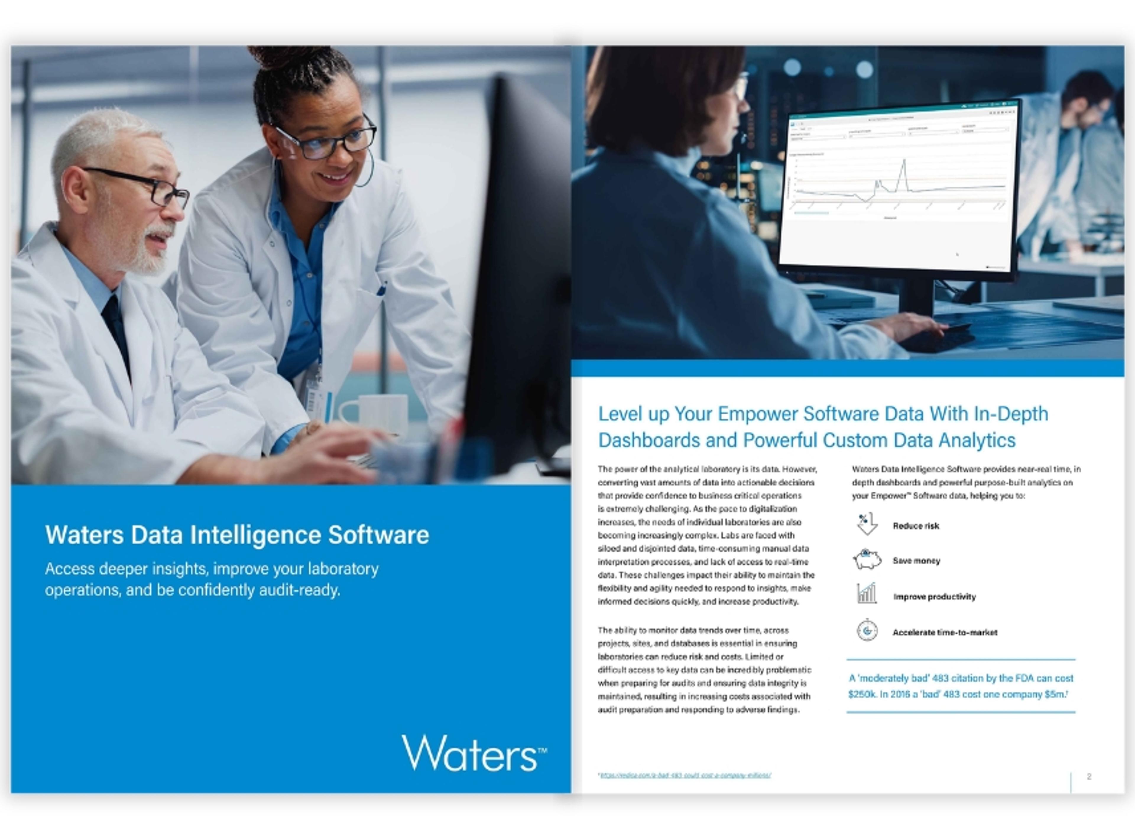 Waters Data Intelligence Software product brochure