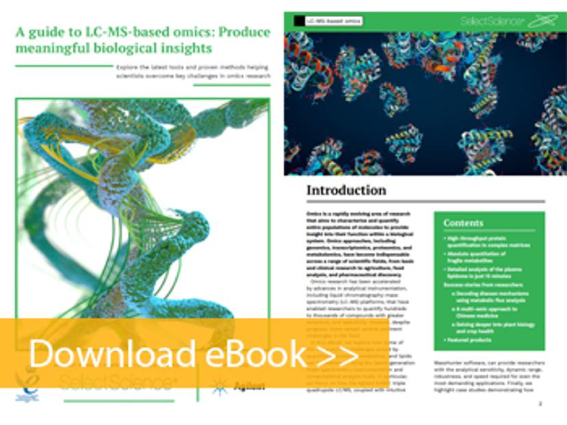 A guide to LC-MS-based omics application eBook front cover and first page preview