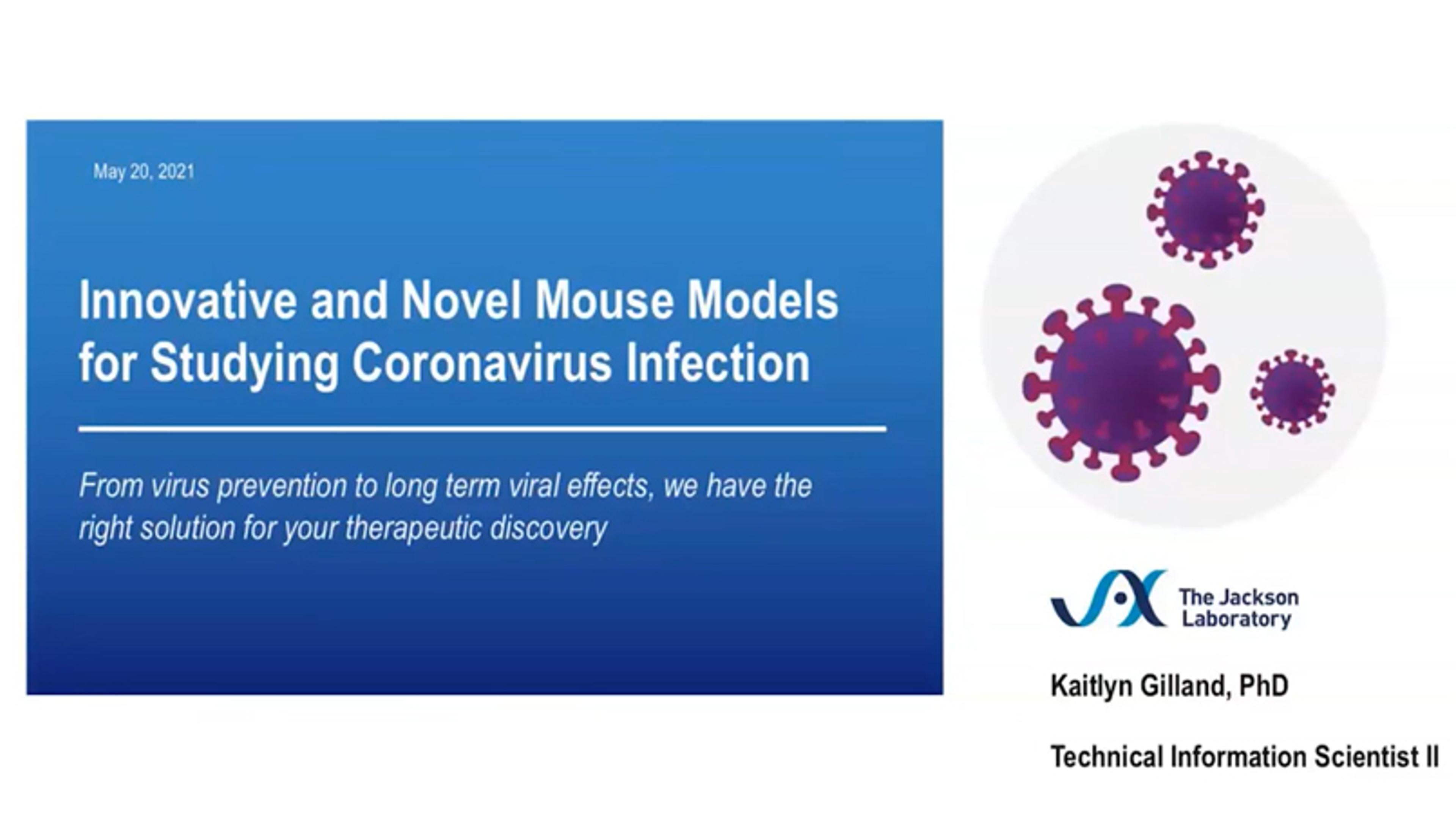 Innovative and novel mouse models for studying coronavirus infection Innovative and novel mouse models for studying coronavirus infection