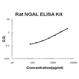 Rat Lipocalin-2/NGAL PicoKine ELISA Kit standard curve