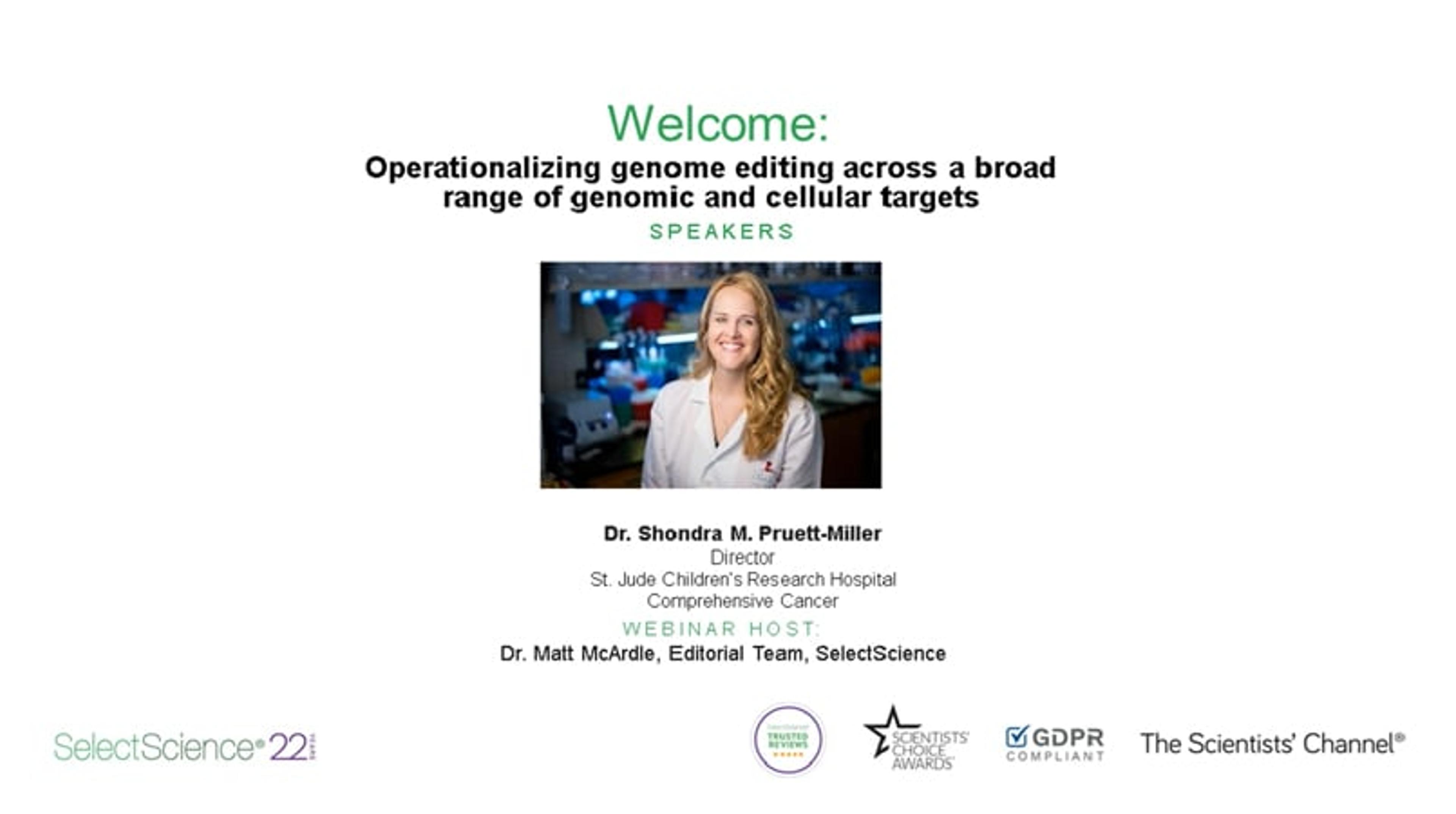 Operationalizing genome editing across a broad range of genomic and cellular targets Operationalizing genome editing across a broad range of genomic and cellular targets