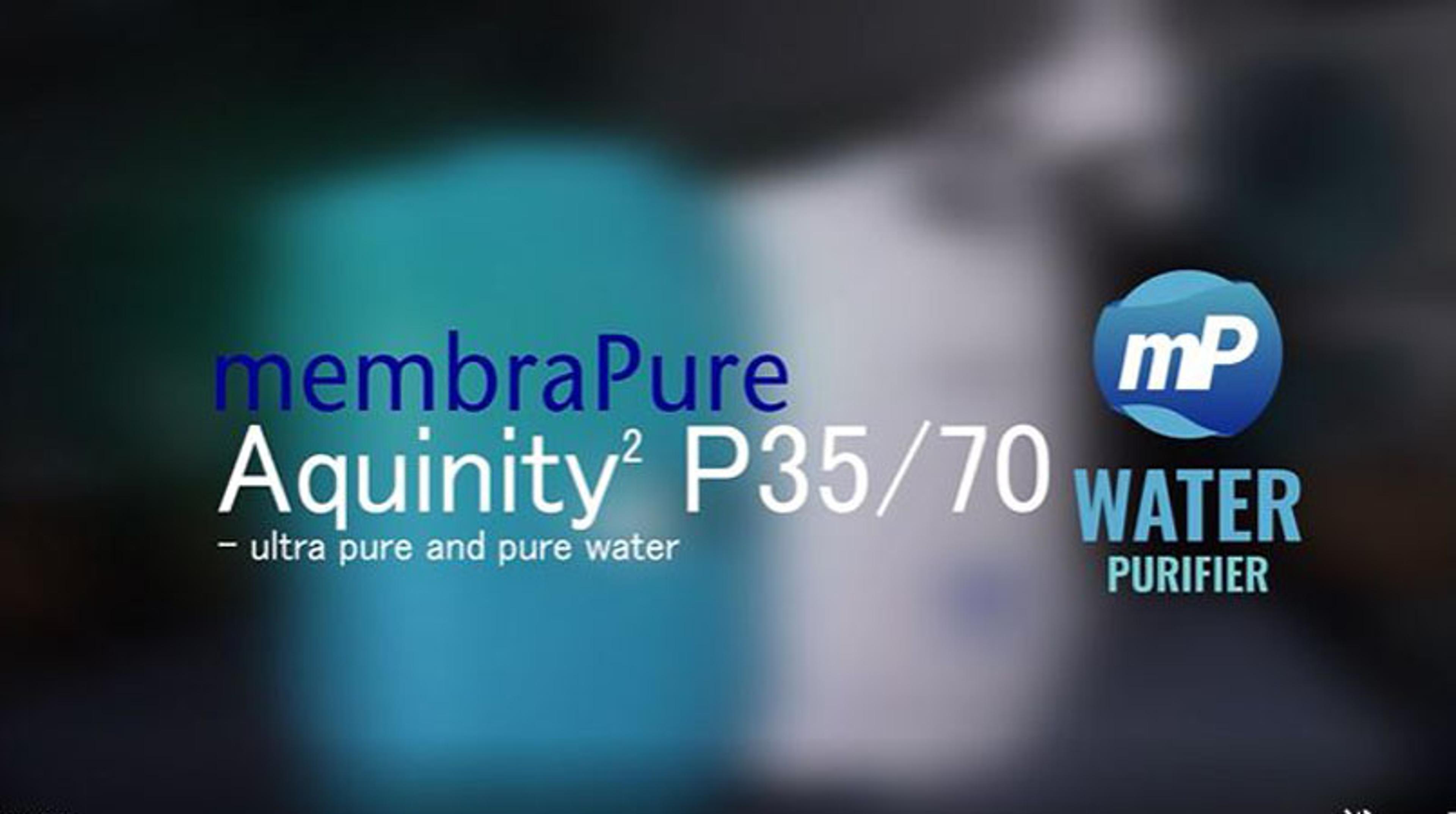 Aquinity P35/70: The water purification system Aquinity P35/70: The water purification system