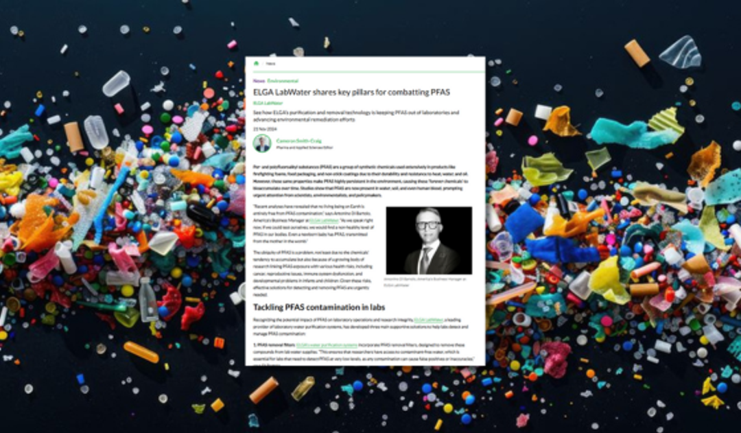 ELGA LabWater shares key pillars for combatting PFAS