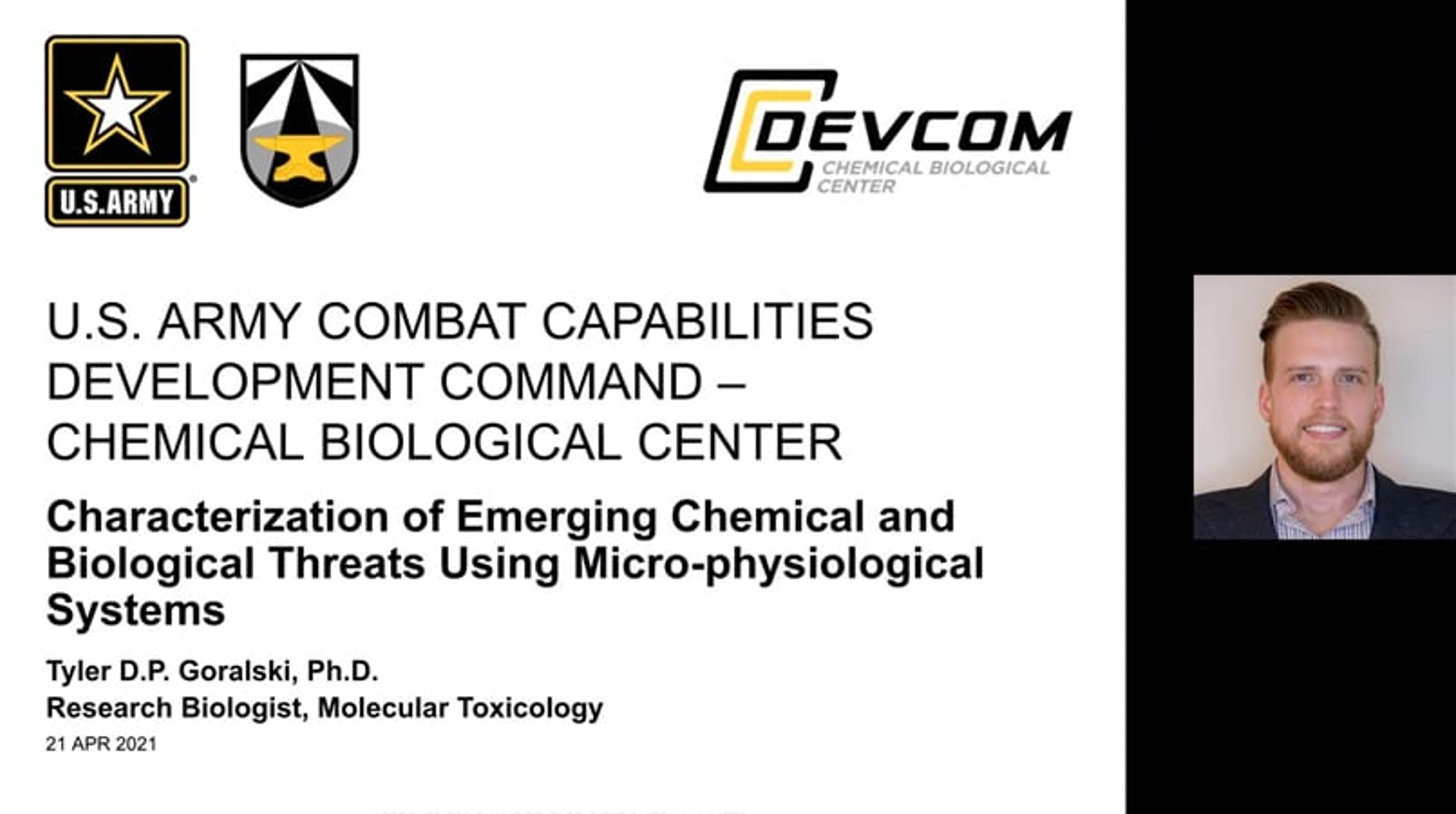 Characterization of emerging chemical and biological threats using micro-physiological systems Characterization of emerging chemical and biological threats using micro-physiological systems