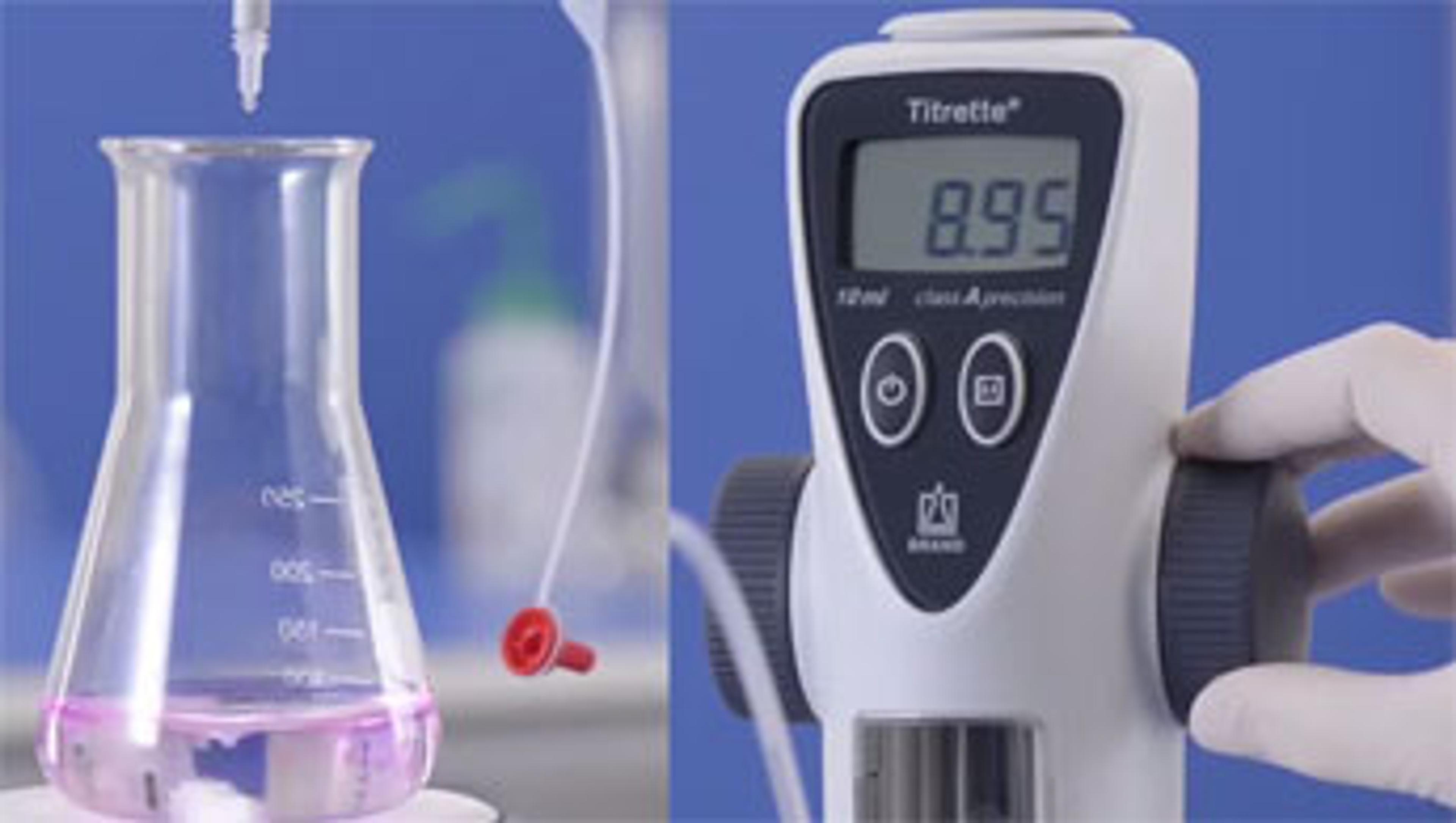 Titration with Digital Burette Titrette® Titration with Digital Burette Titrette®