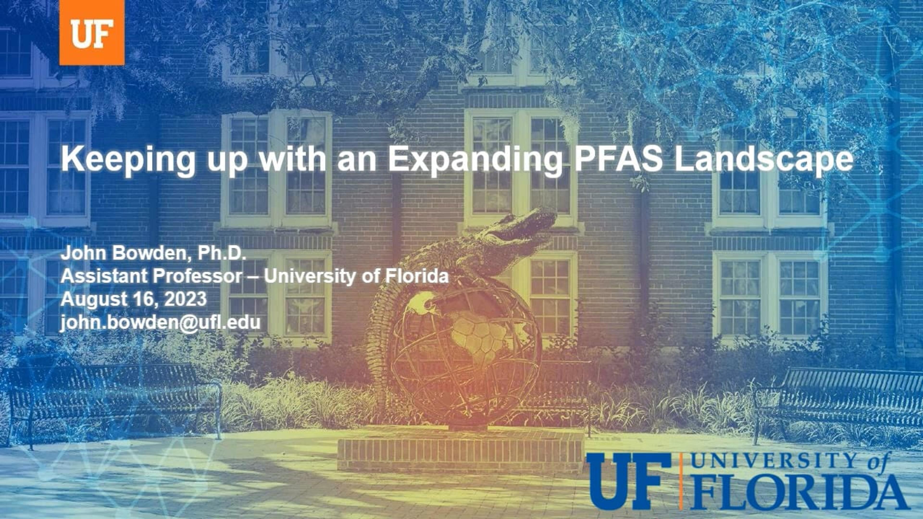 Keeping up with an expanding PFAS landscape Keeping up with an expanding PFAS landscape