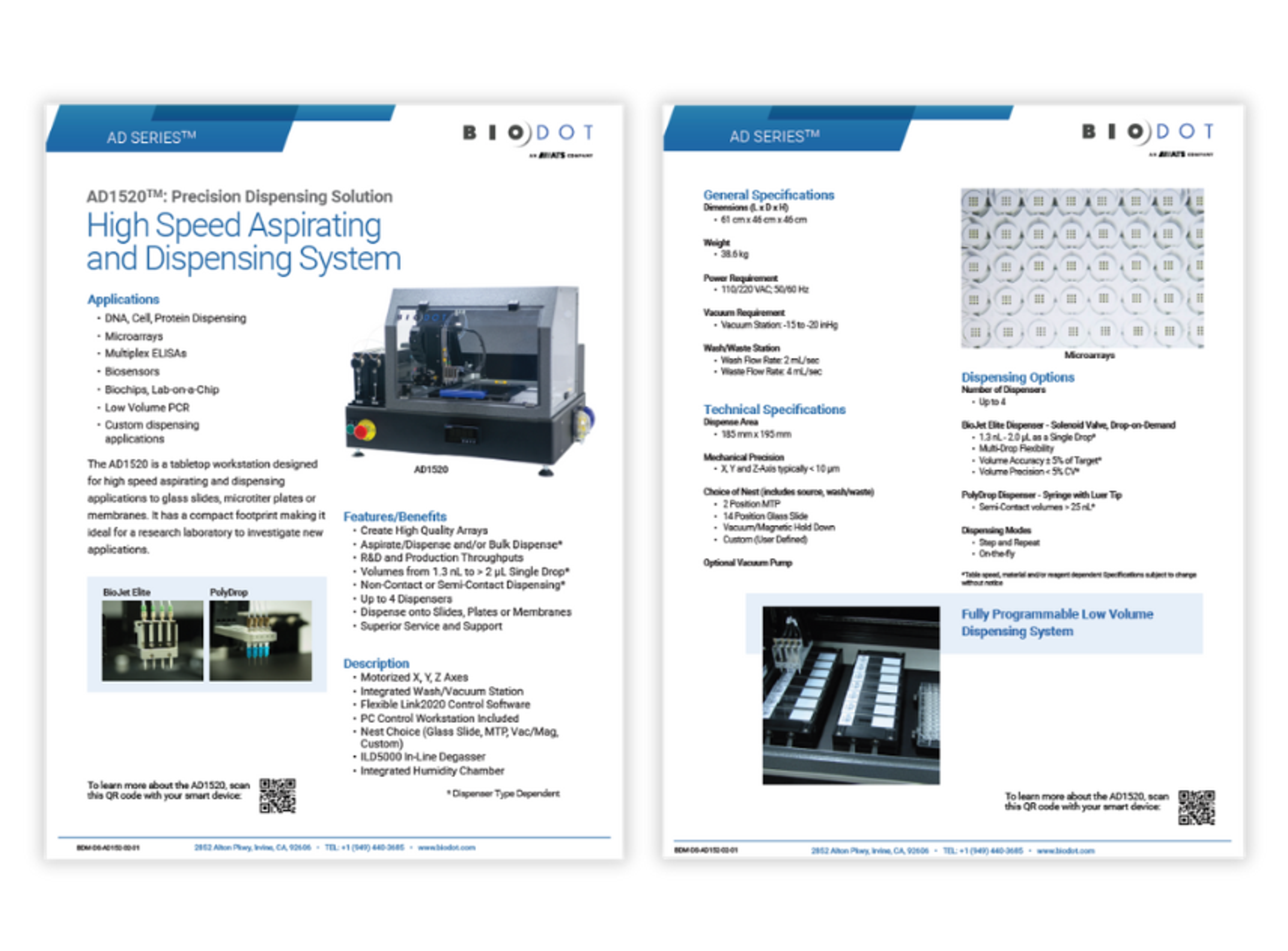 Screenshot of AD1520 data sheet