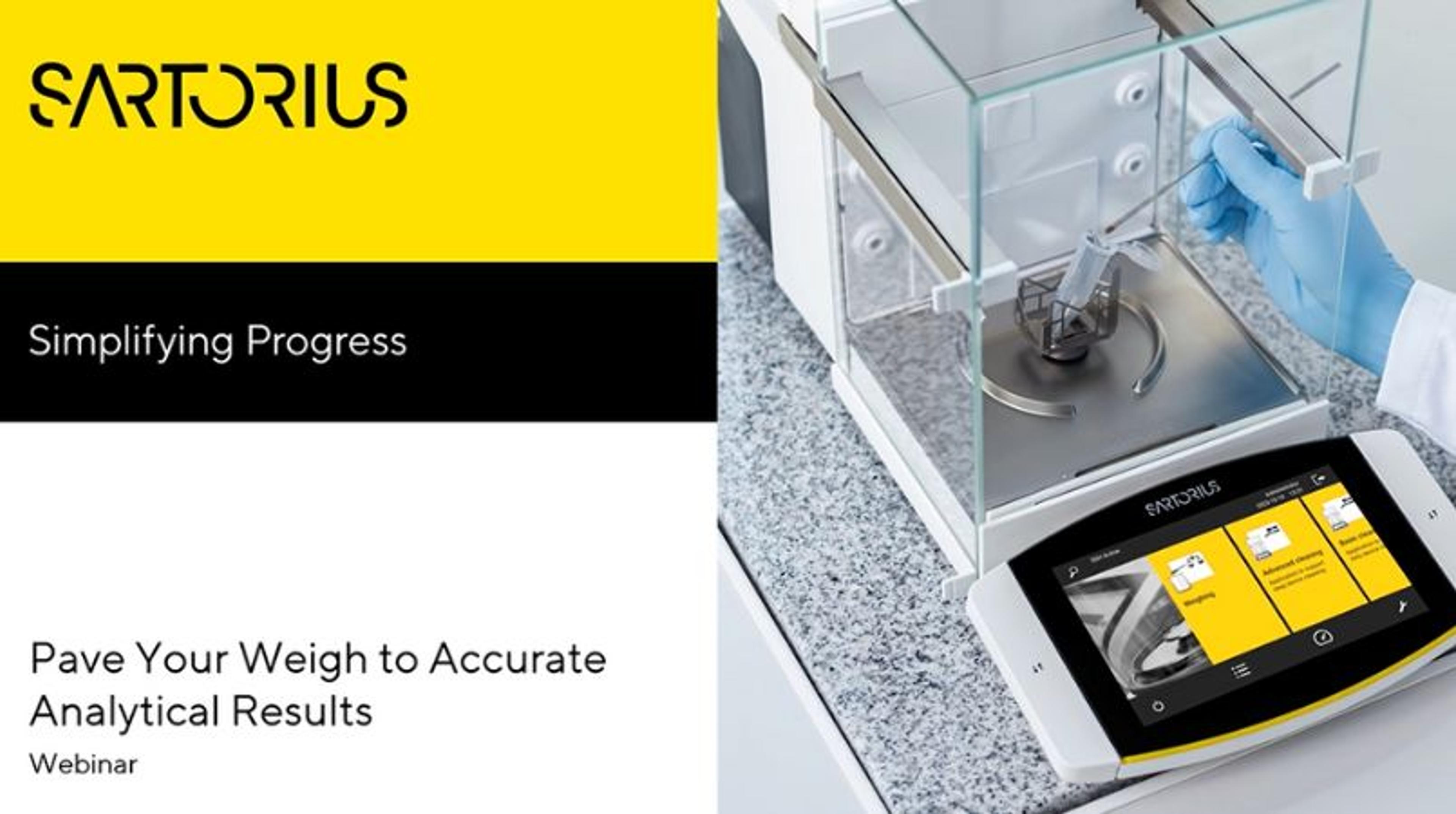 Improve your analytical accuracy Improve your analytical accuracy